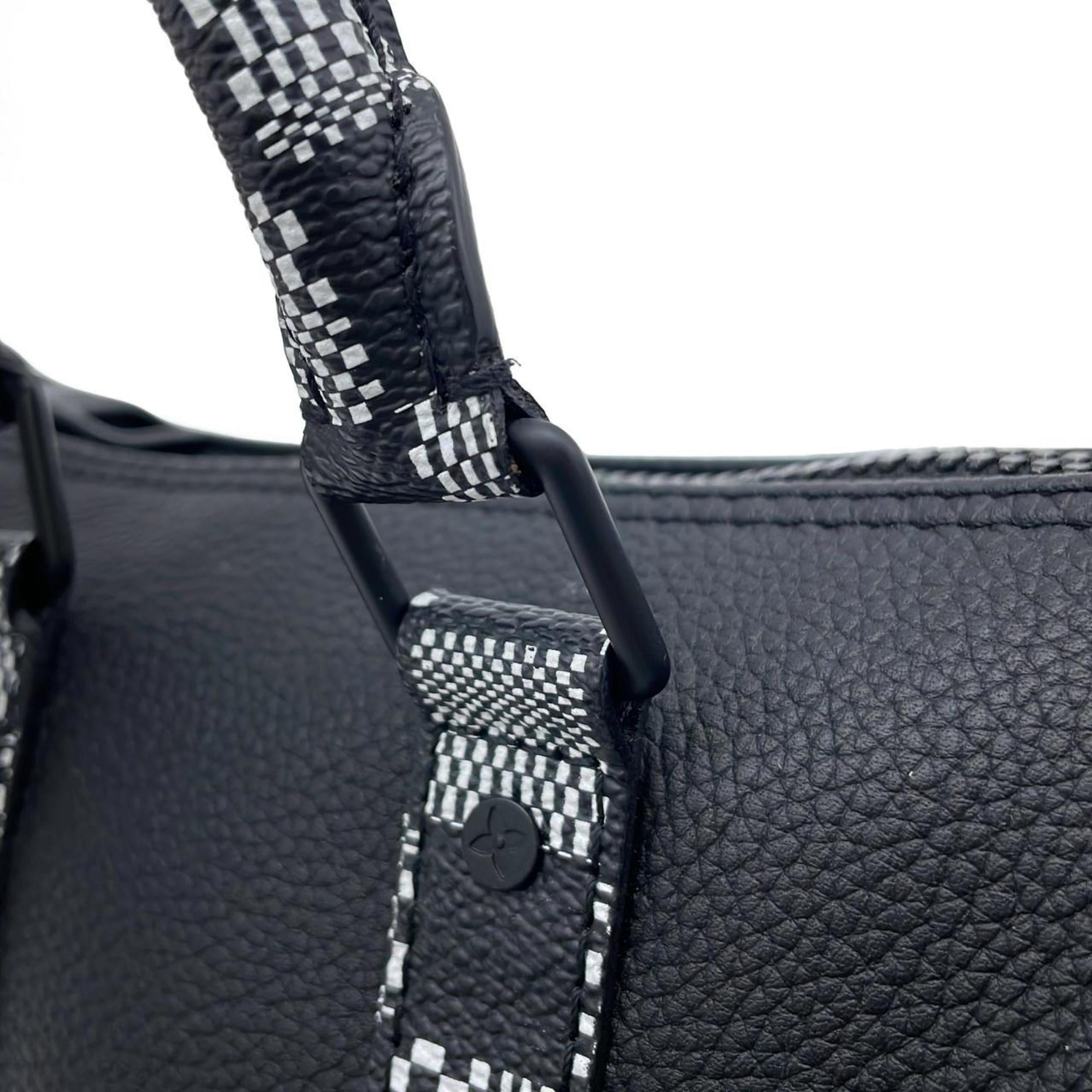Louis Vuitton Black Leather Shoulder Bag