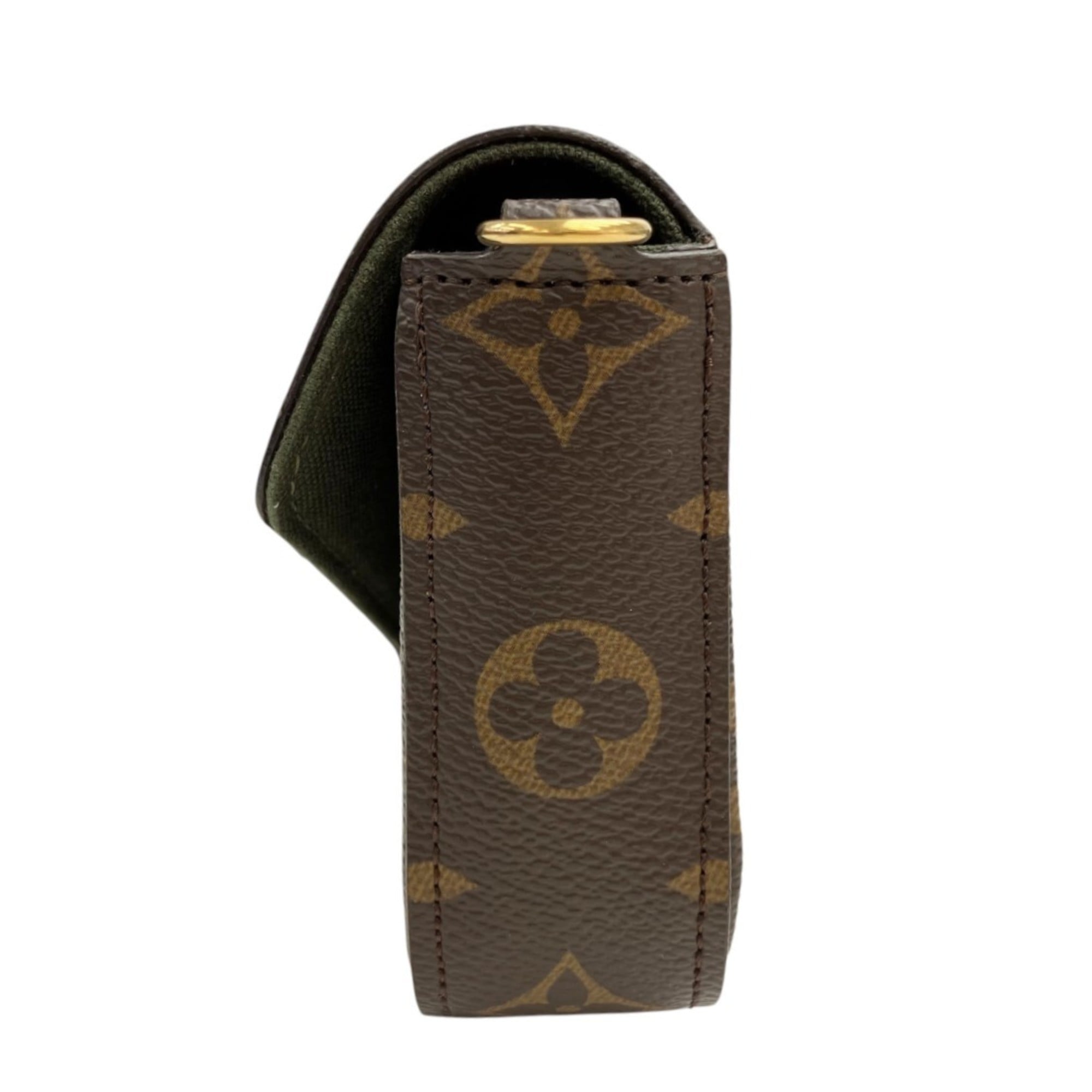 Louis Vuitton Brown Monogram Pochette Shoulder Bag