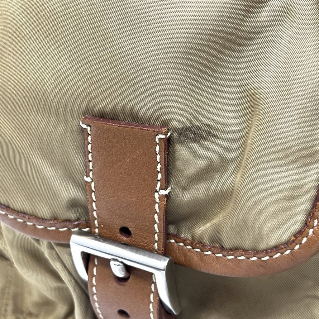 Prada Brown Nylon Backpack