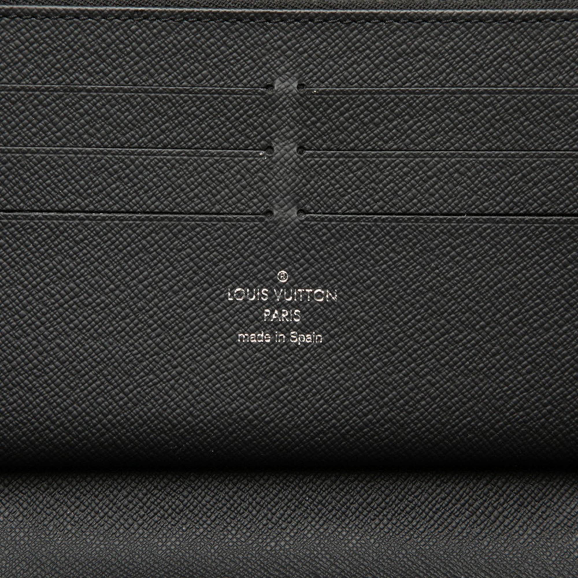 Louis Vuitton Black Pvc Leather Long Wallet