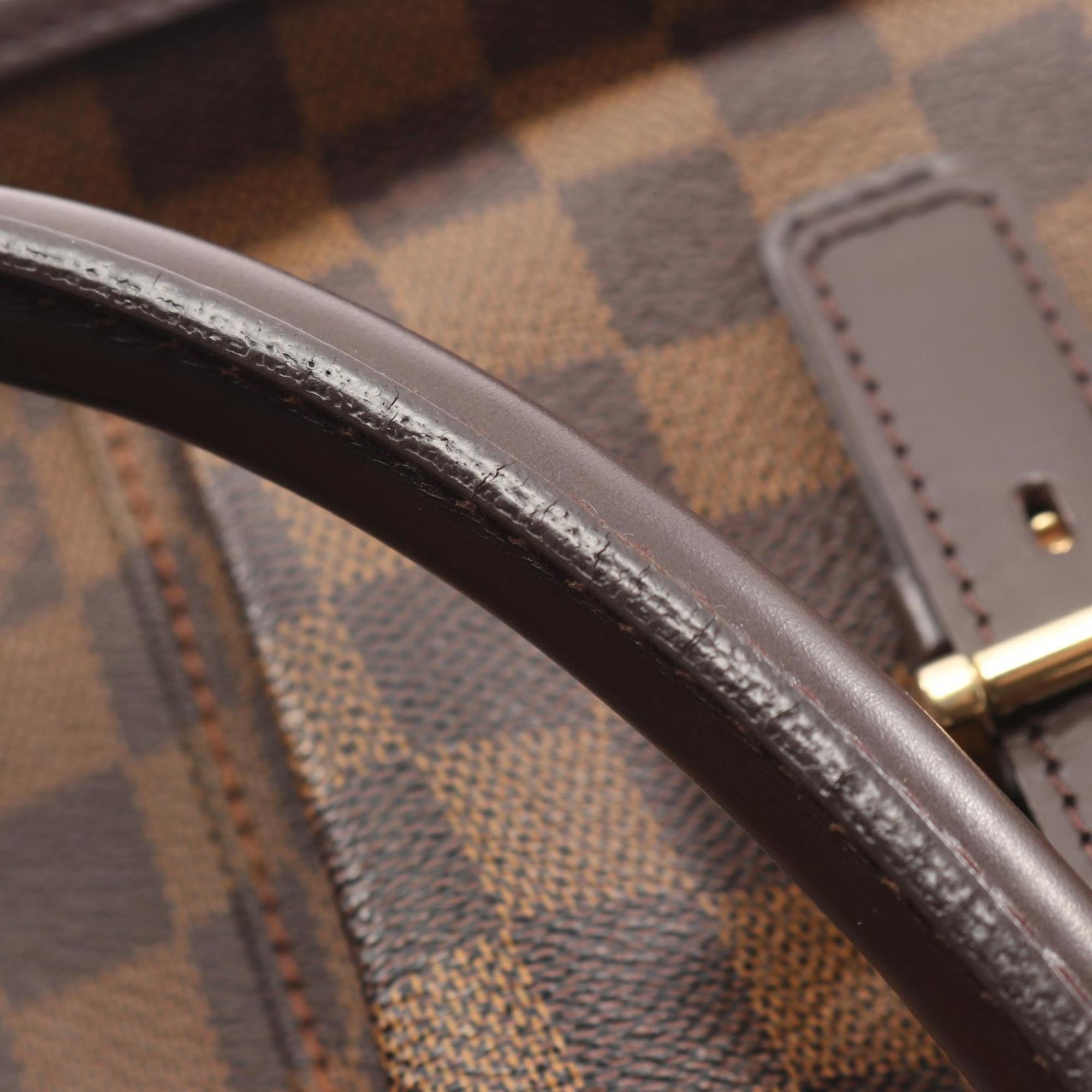 Louis Vuitton Brown Damier Canvas Coated Canvas Damier Canvas Leather Handbag