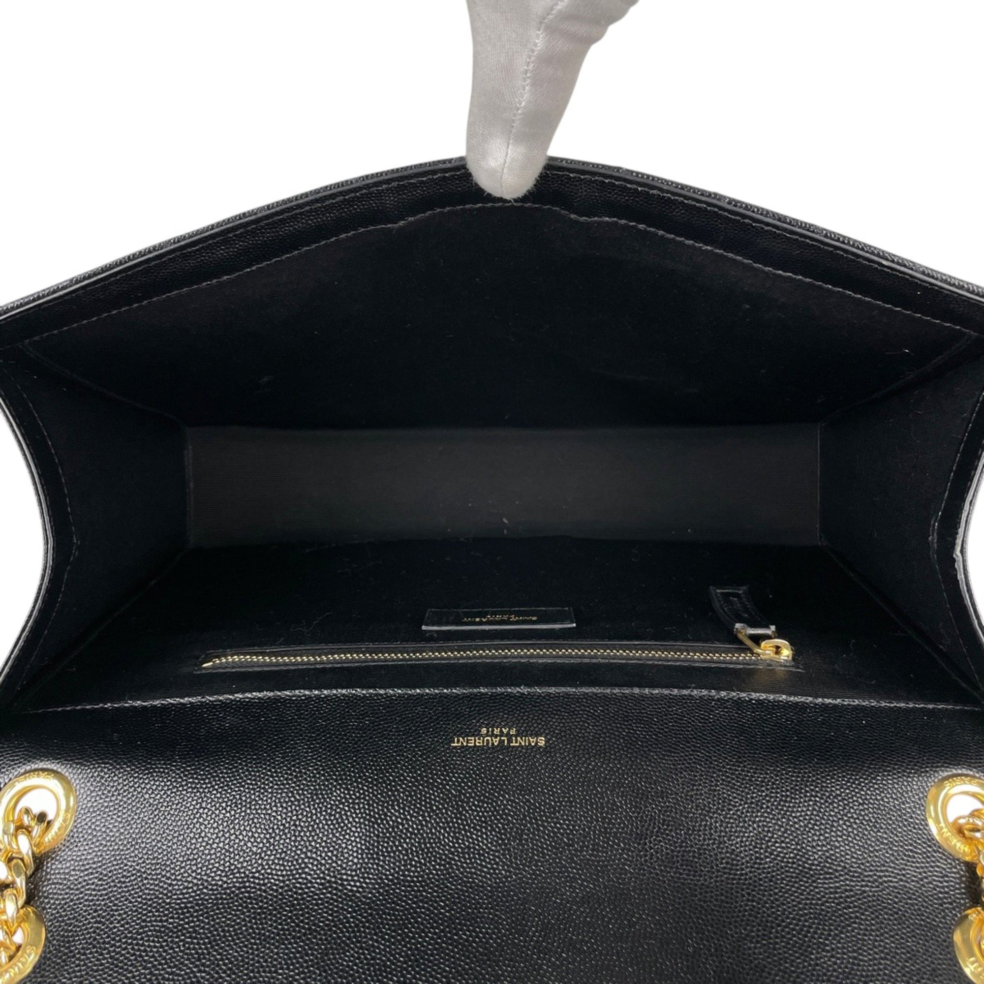 Yves Saint Laurent Black Leather Shoulder Bag (Pre-Owned)