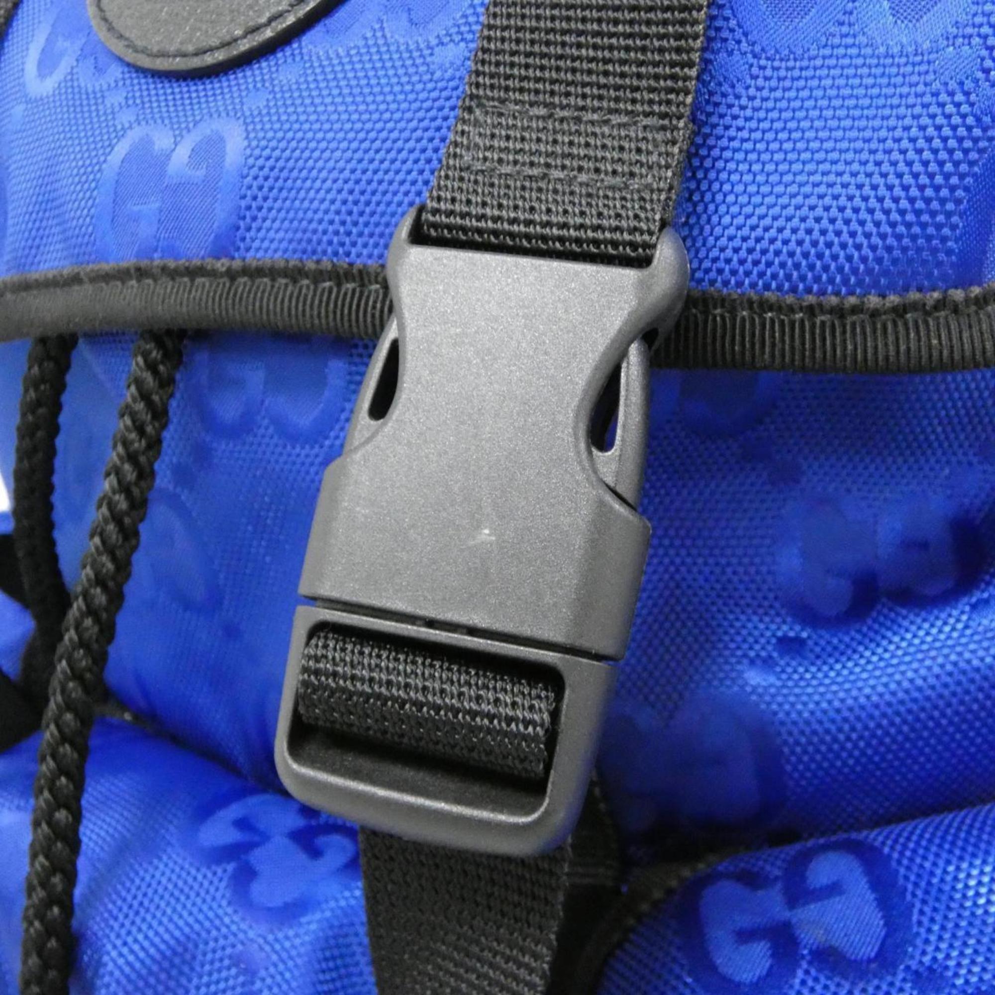 Gucci Blue Nylon Backpack (Pre-Owned)