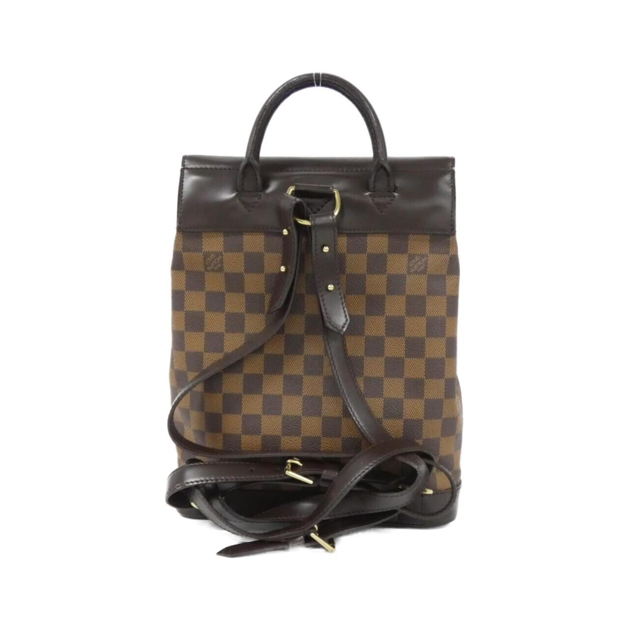 Louis Vuitton Brown Coated Canvas Backpack