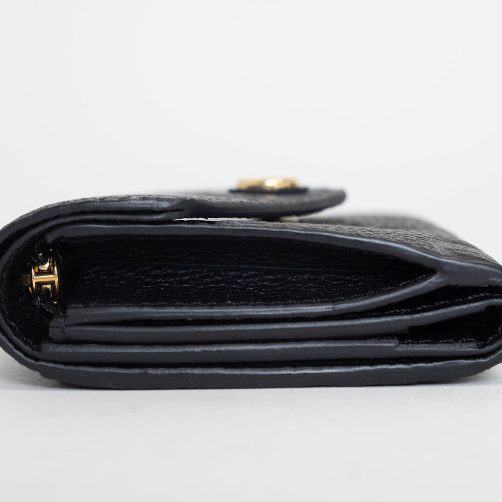 Louis Vuitton Noir Monogram Empreinte Wallet (Tri-Fold)