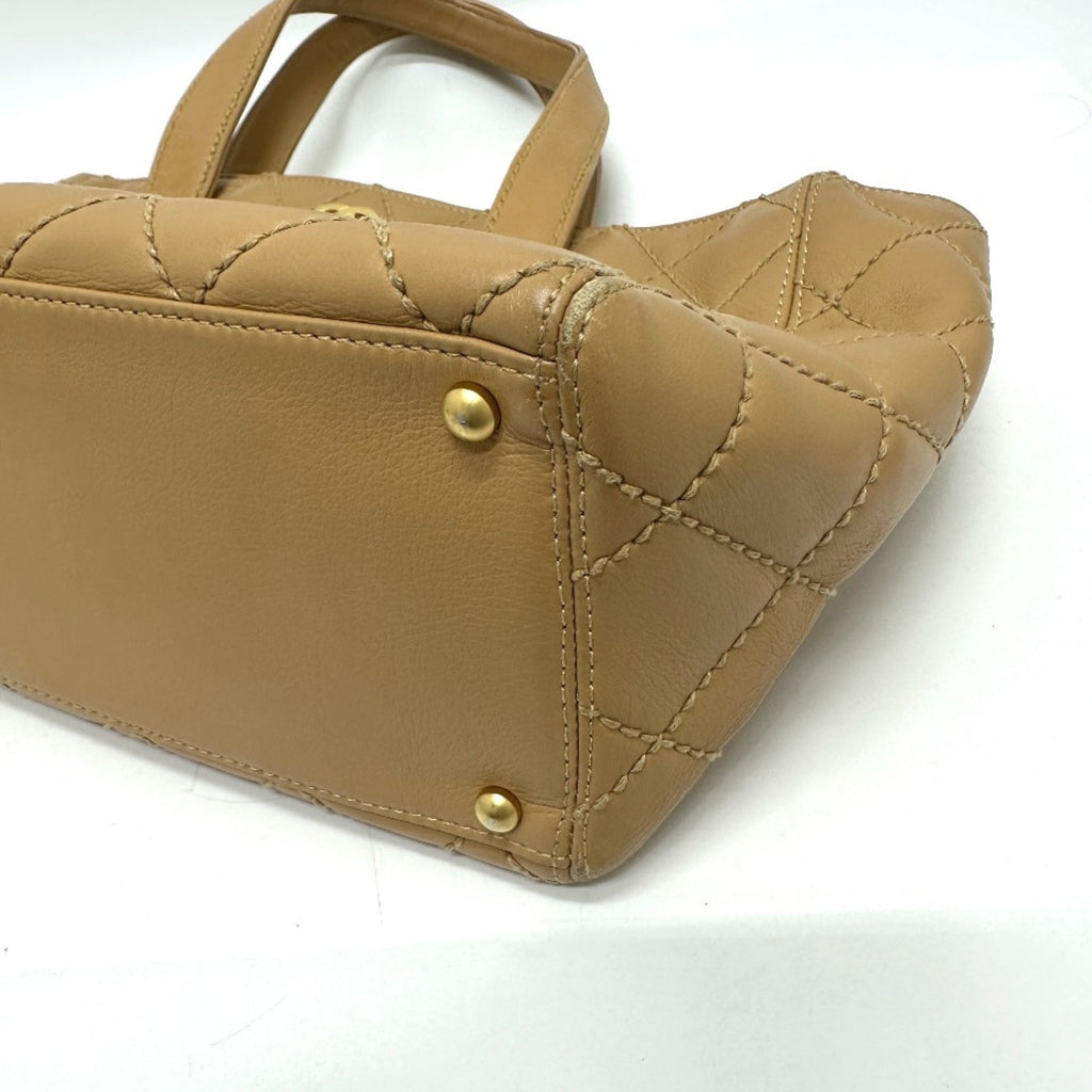 Chanel Beige Leather Tote Bag