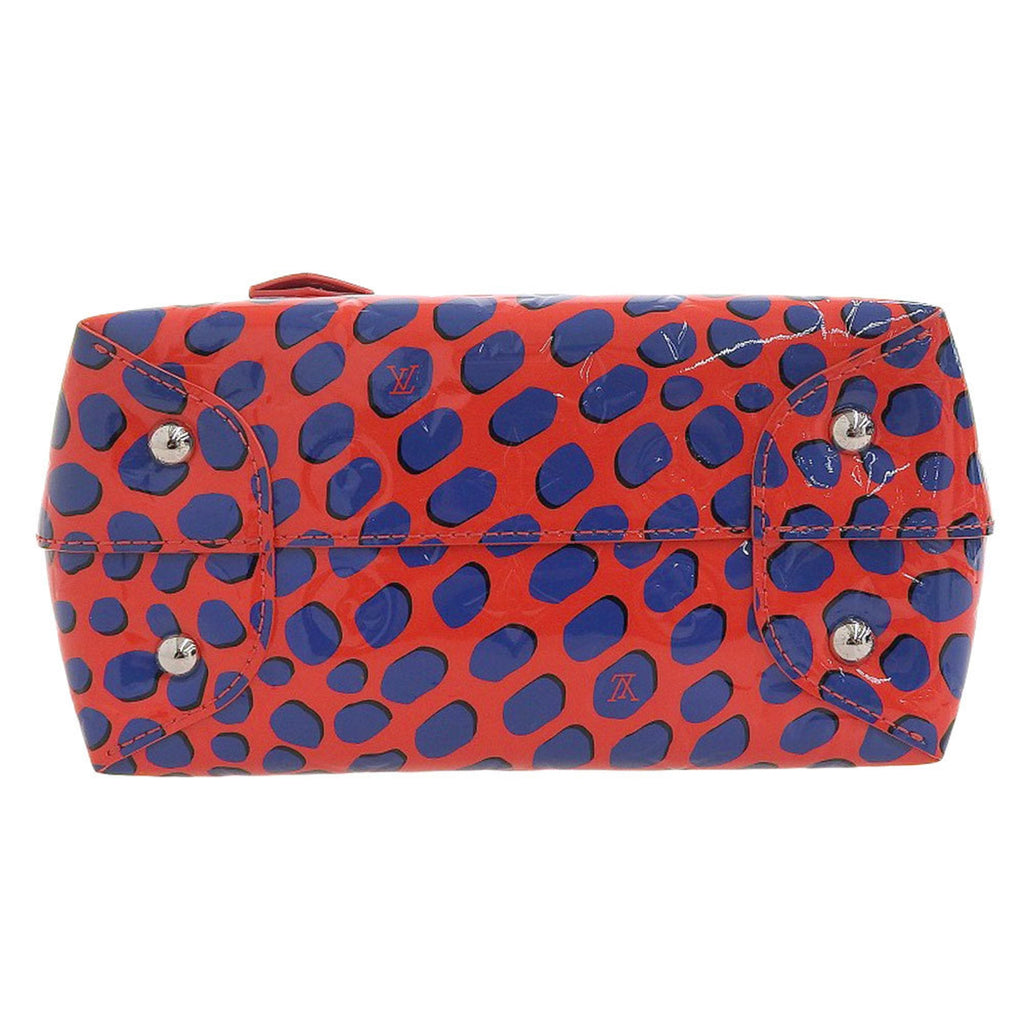 Louis Vuitton Blue Red Color Vernis Leather Tote Bag