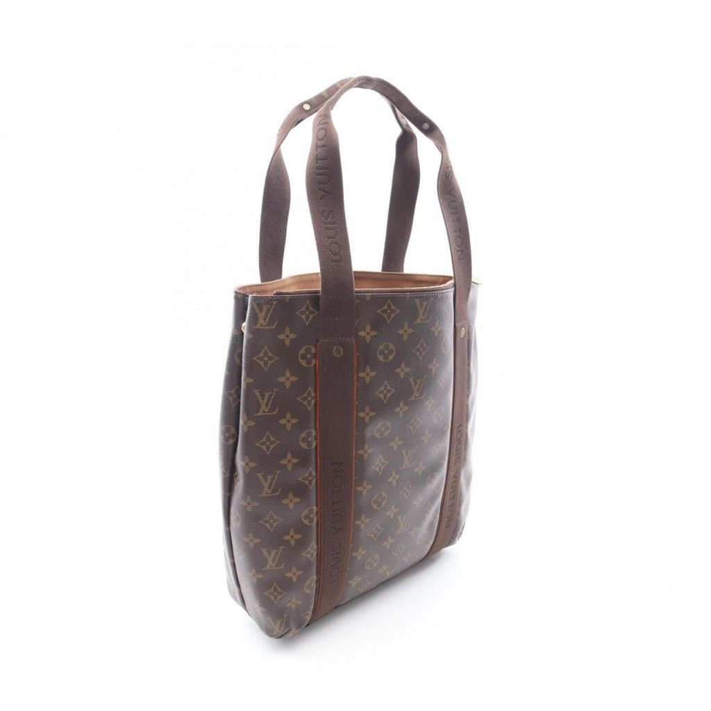 Louis Vuitton Brown Coated Canvas Leather Tote Bag