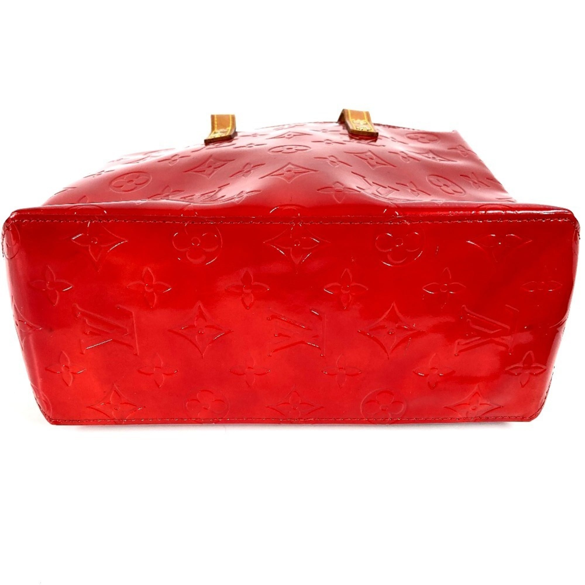 Louis Vuitton Red Color Rouge Monogram Vernis Handbag Tote Bag