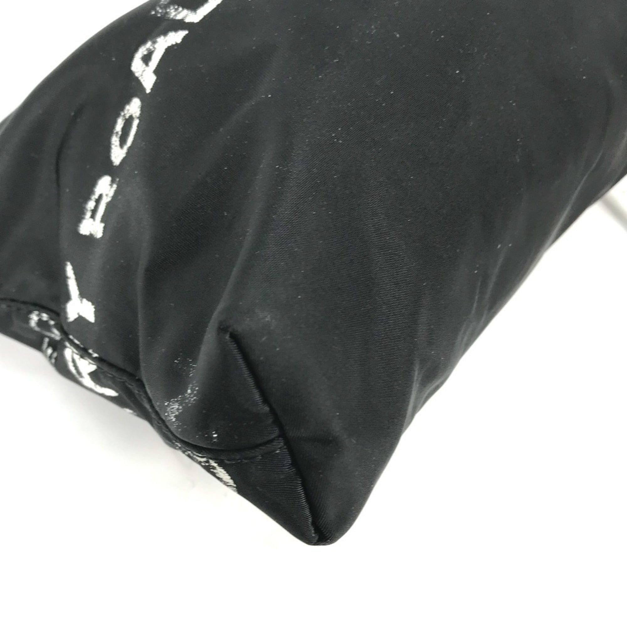 Burberry Black White Nylon Clutch Bag Pouch