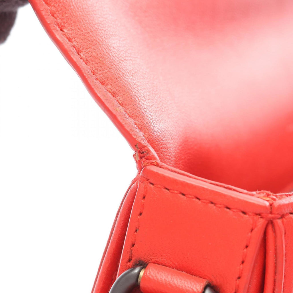 Bottega Veneta Red Color Leather Shoulder Bag