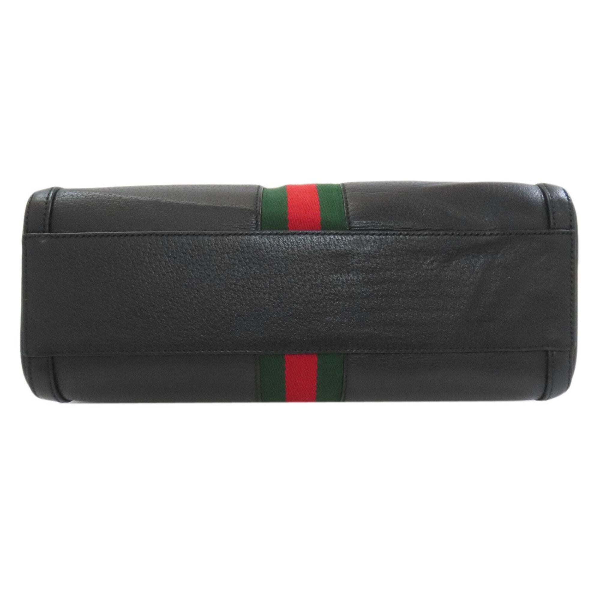 Gucci Black Leather Handbag (Pre-Owned)