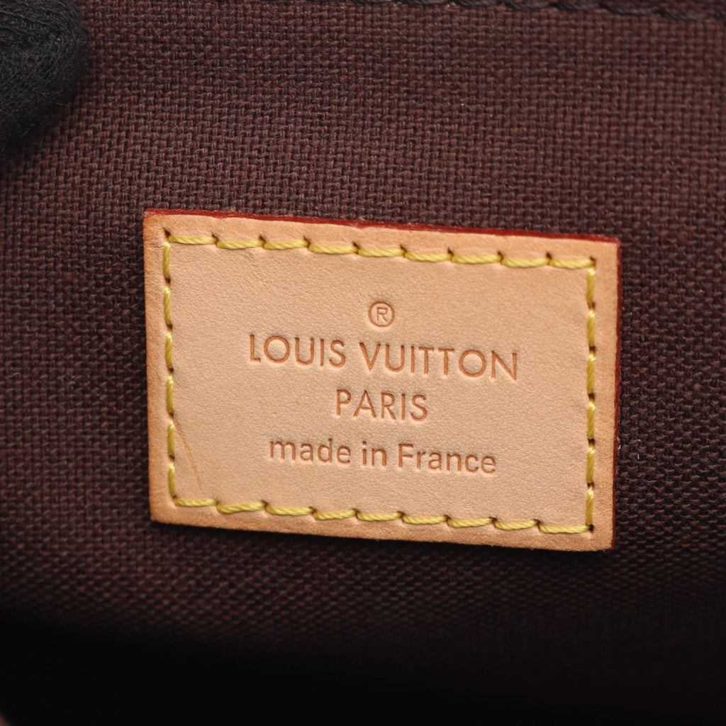 Louis Vuitton Brown Coated Canvas Leather Shoulder Bag