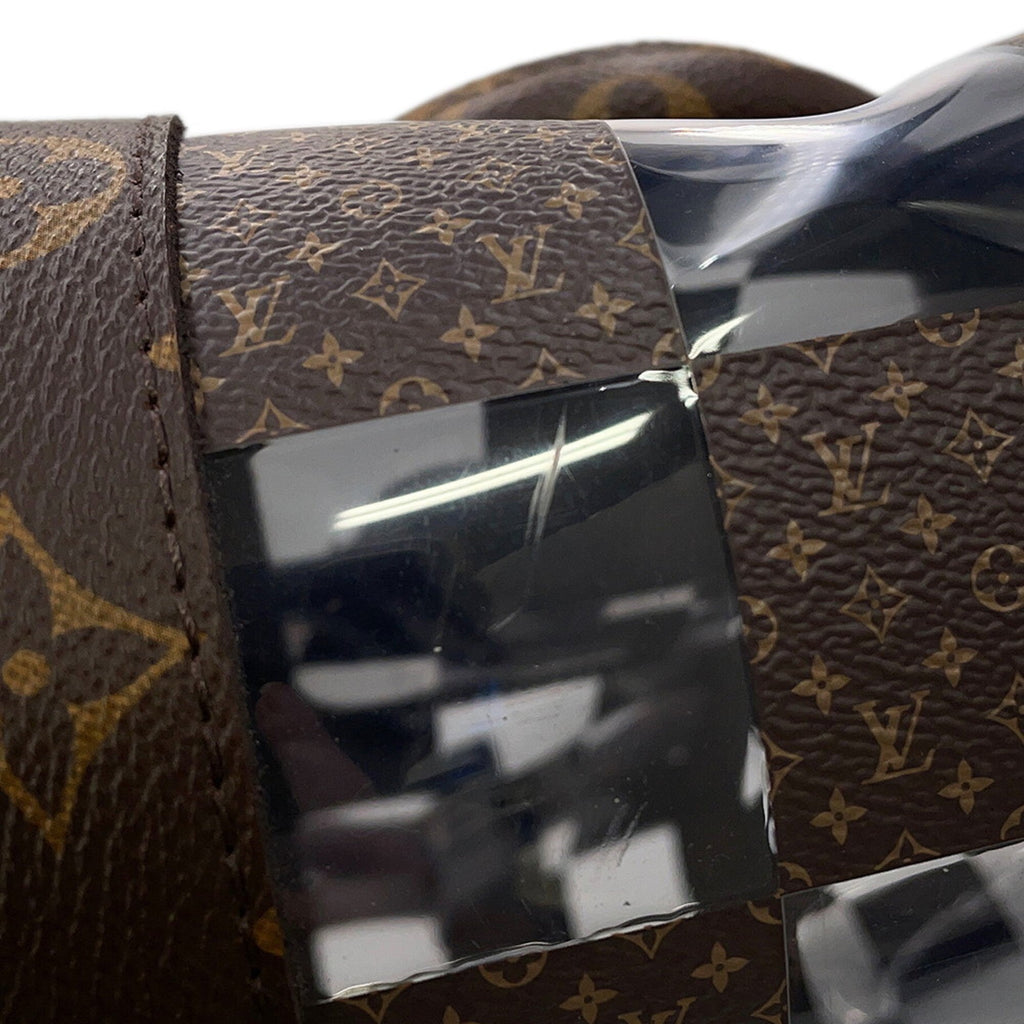 Louis Vuitton Brown Clear Pvc Boston Bag