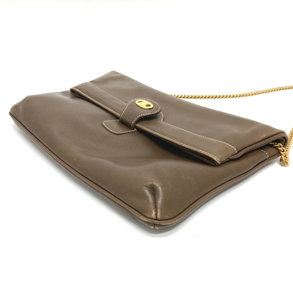 Celine Brown Leather Shoulder Bag