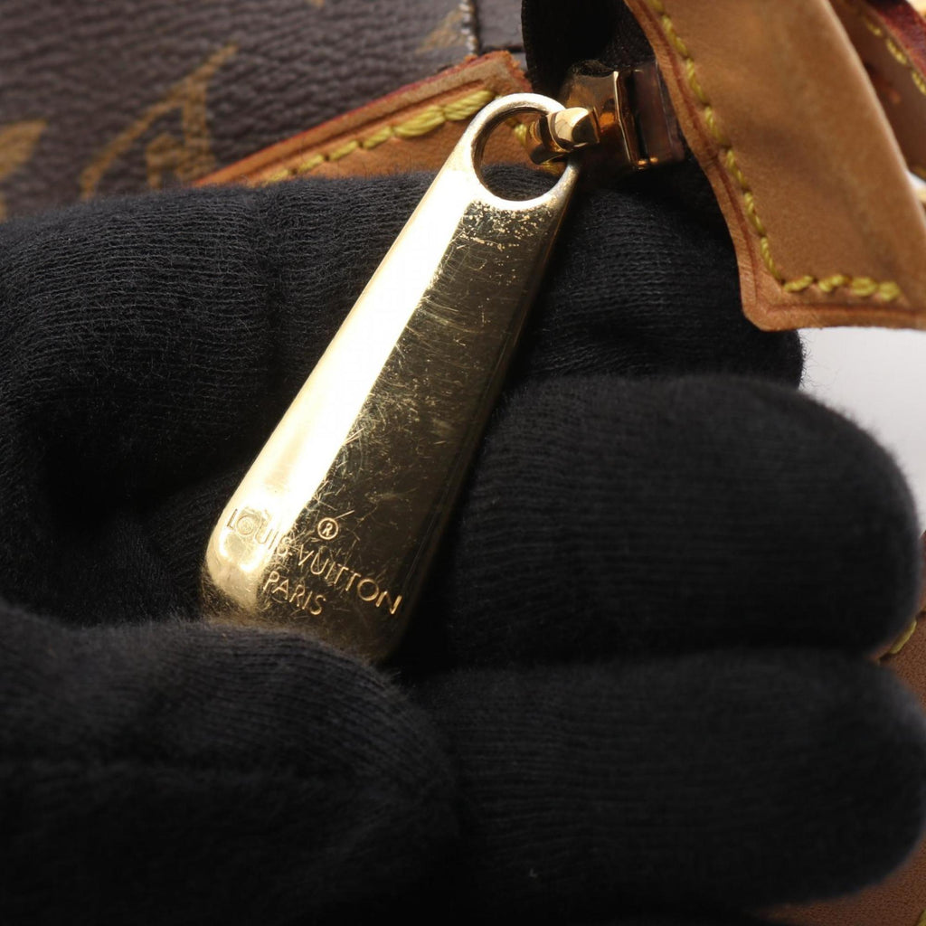 Louis Vuitton Brown Monogram Coated Canvas Leather Handbag Shoulder Bag