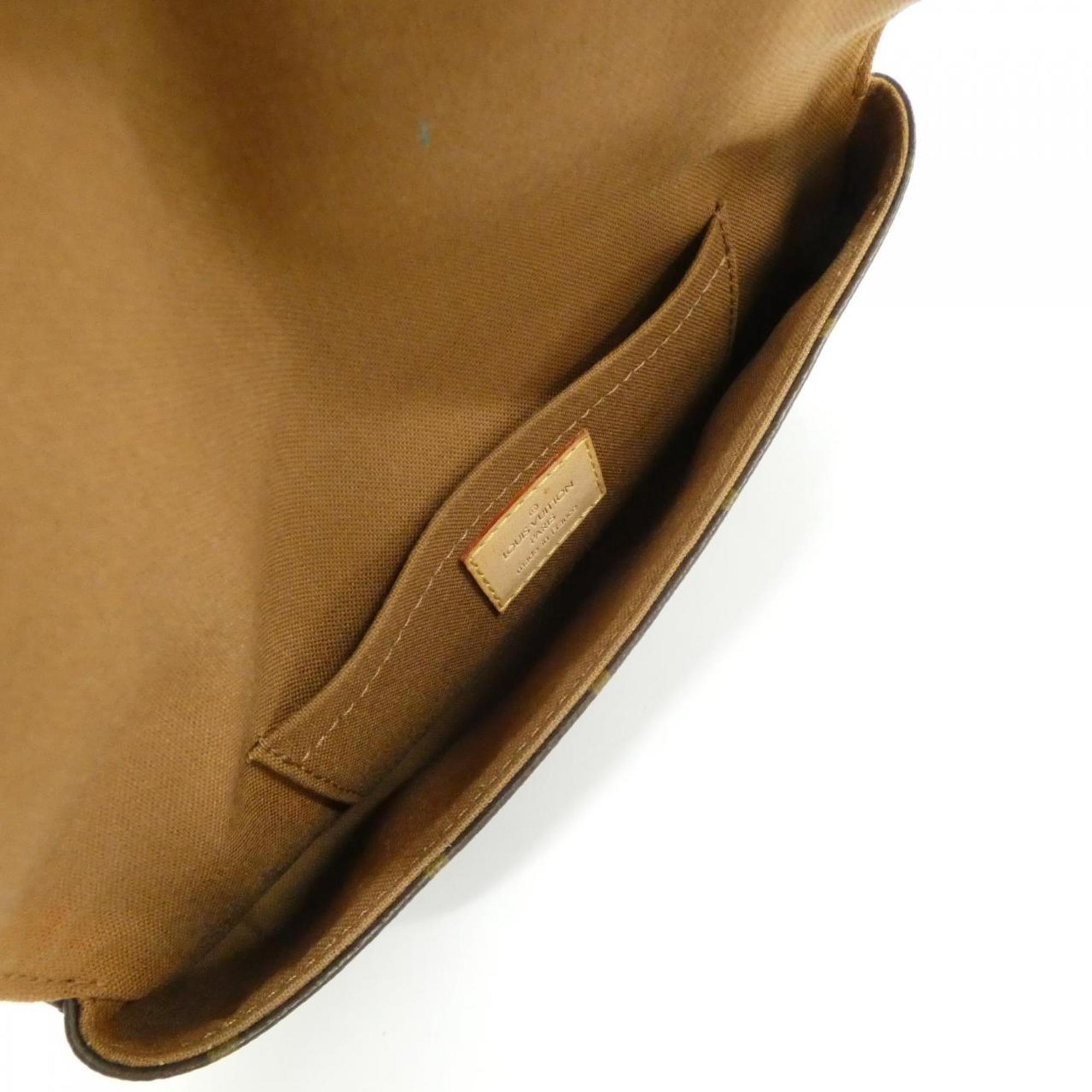 Louis Vuitton Monogram Marron Coated Canvas Fanny Pack Pochette