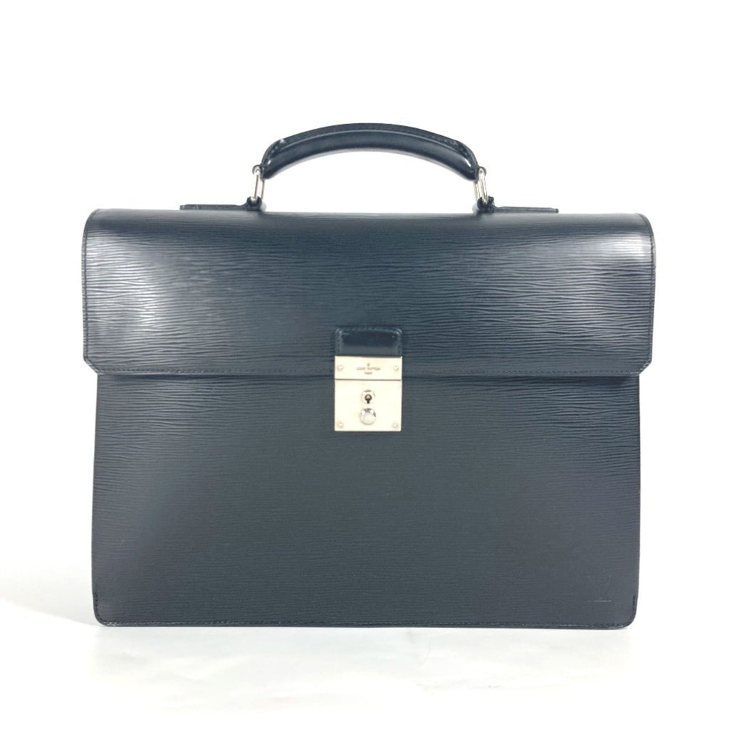 Louis Vuitton Black Noir Epi Leather Briefcase Handbag