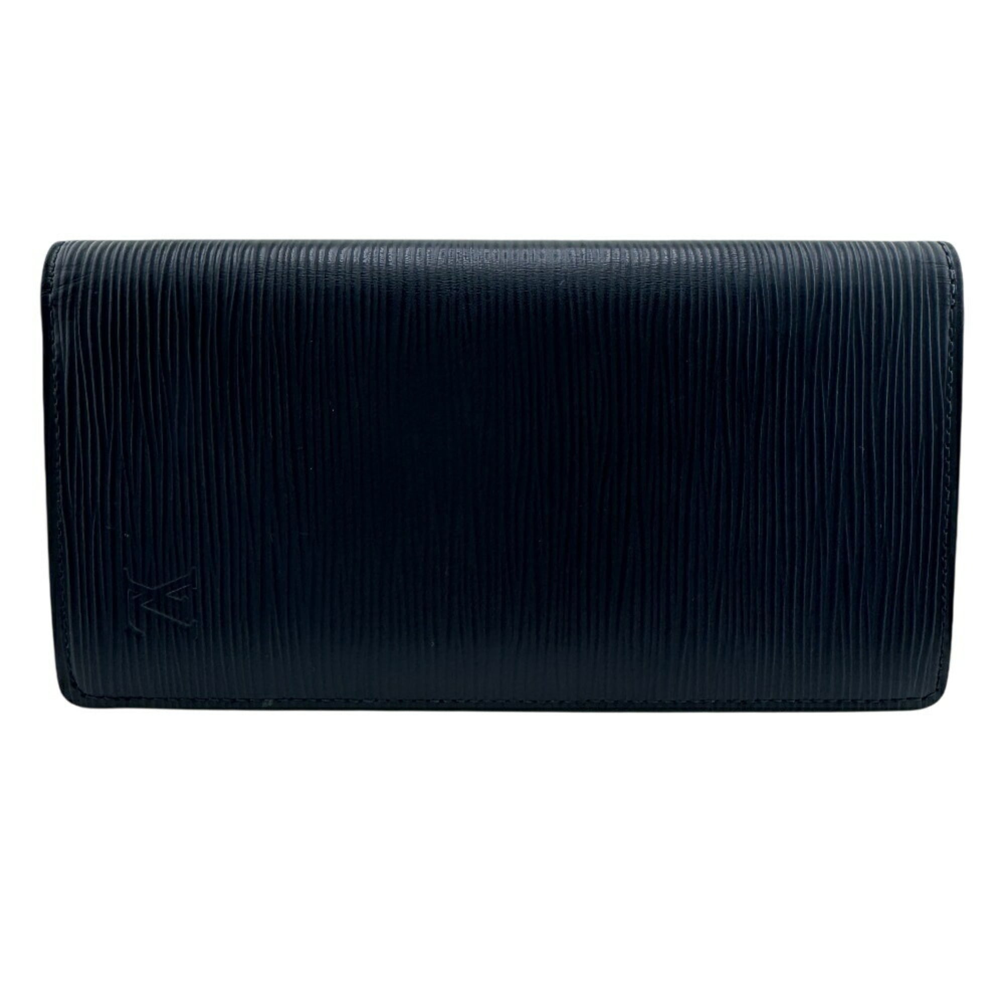 Louis Vuitton Navy Leather Long Wallet