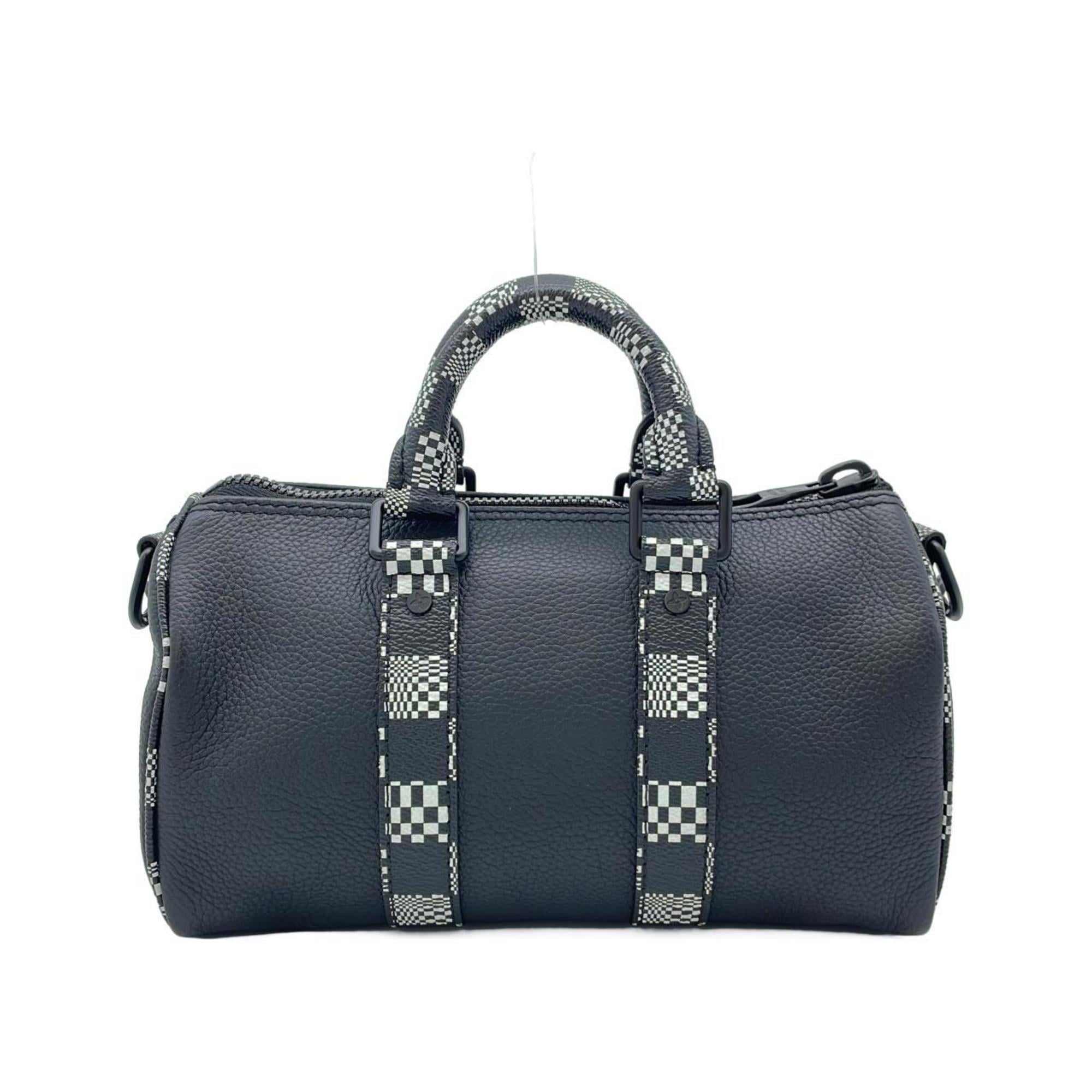 Louis Vuitton Black Leather Shoulder Bag