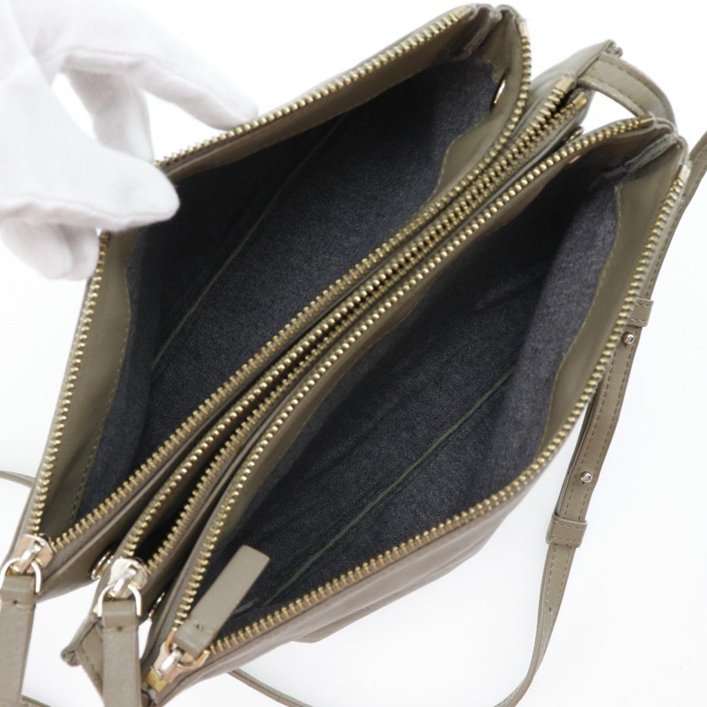 Celine Gray Leather Shoulder Bag