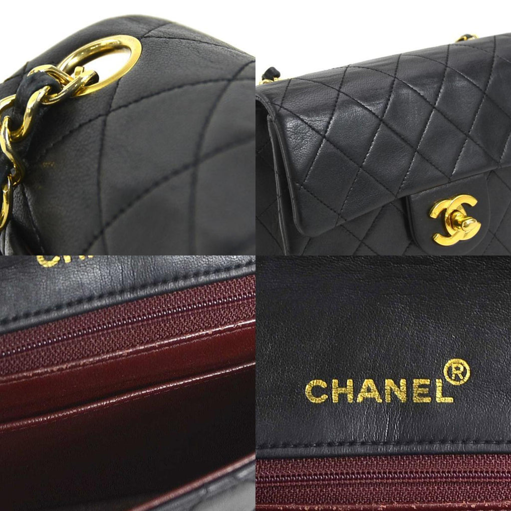 Chanel Black Leather Shoulder Bag