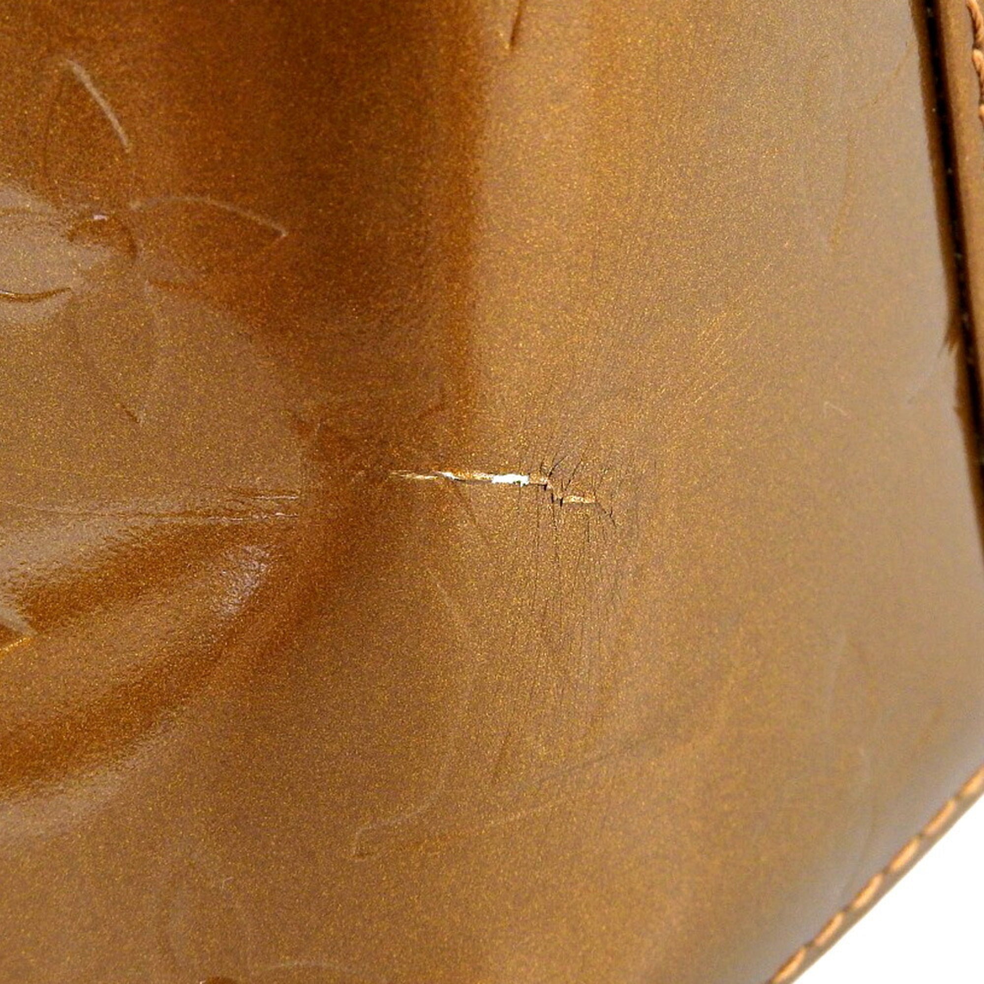 Louis Vuitton Bronze Leather Shoulder Bag Tote Bag