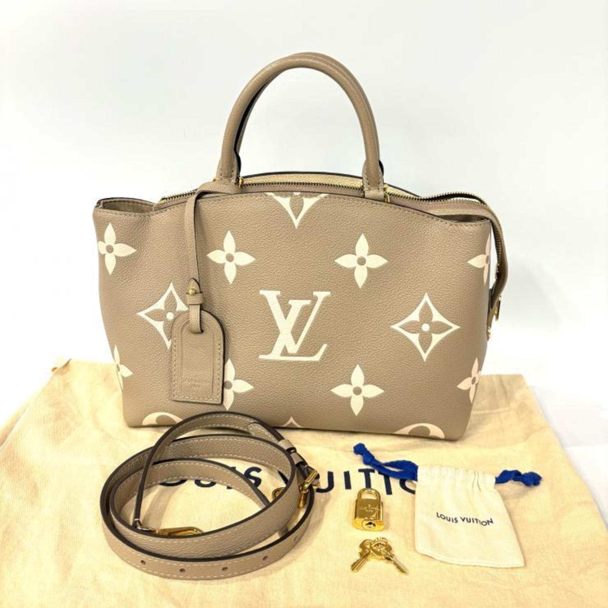 Louis Vuitton Beige Ivory Tourterelle Monogram Empreinte Handbag