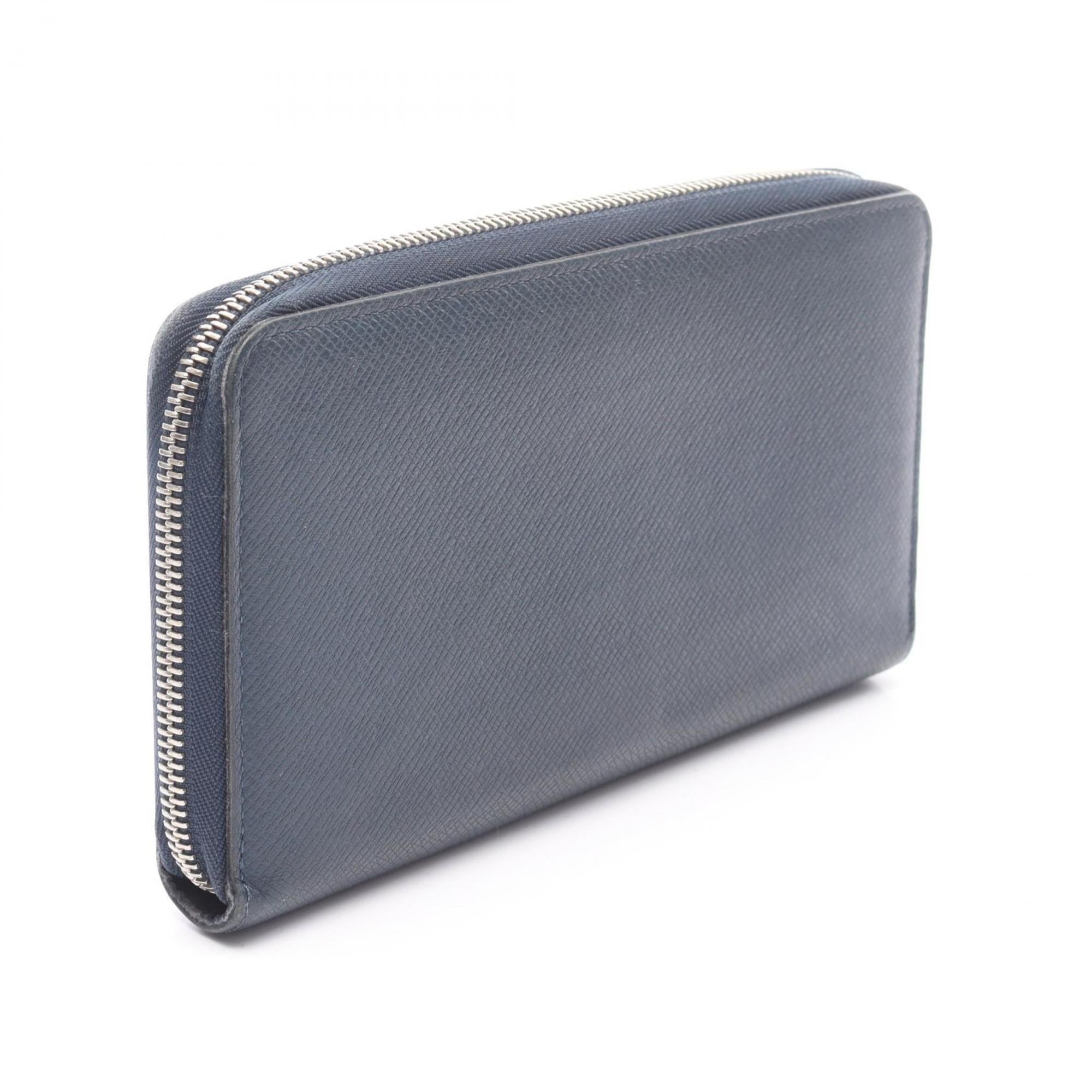 Louis Vuitton Navy Ocean Taiga Leather Long Wallet