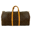 Louis Vuitton Brown Leather Pvc Boston Bag