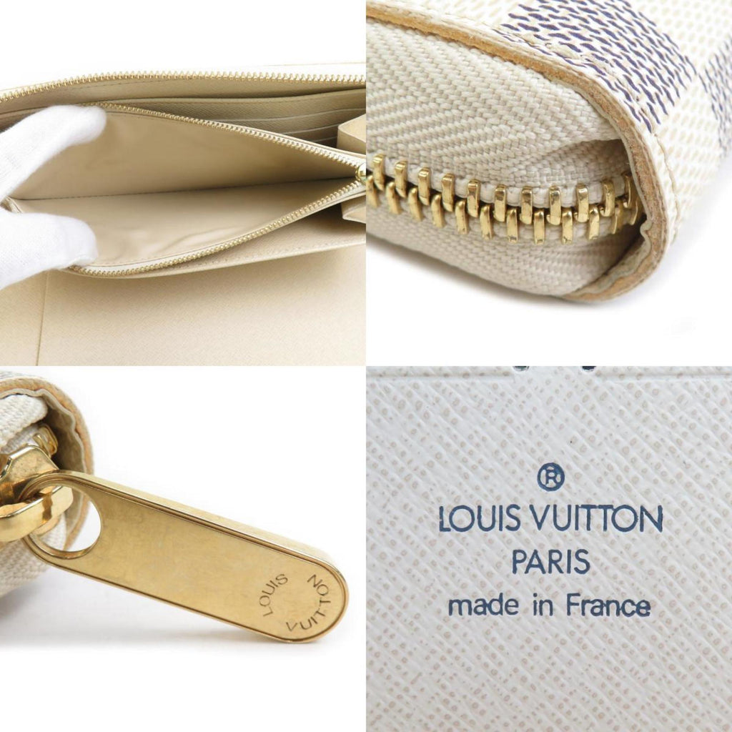 Louis Vuitton Damier Azur Ivory Damier Azur Long Wallet