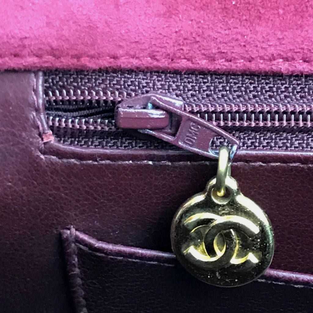 Chanel Red Leather Shoulder Bag