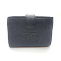 Chanel Black Grained Calfskin Wallet (Bi-Fold)