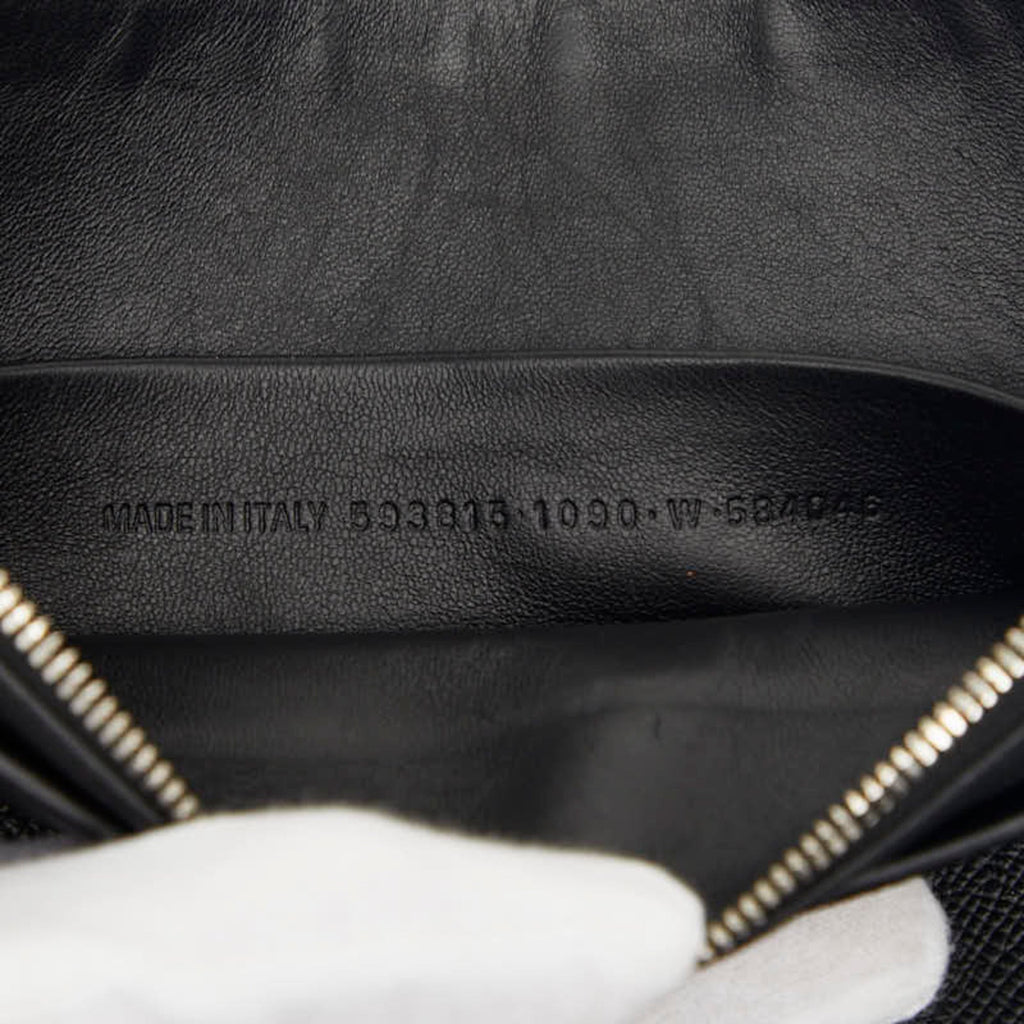 Balenciaga Black Leather Clutch