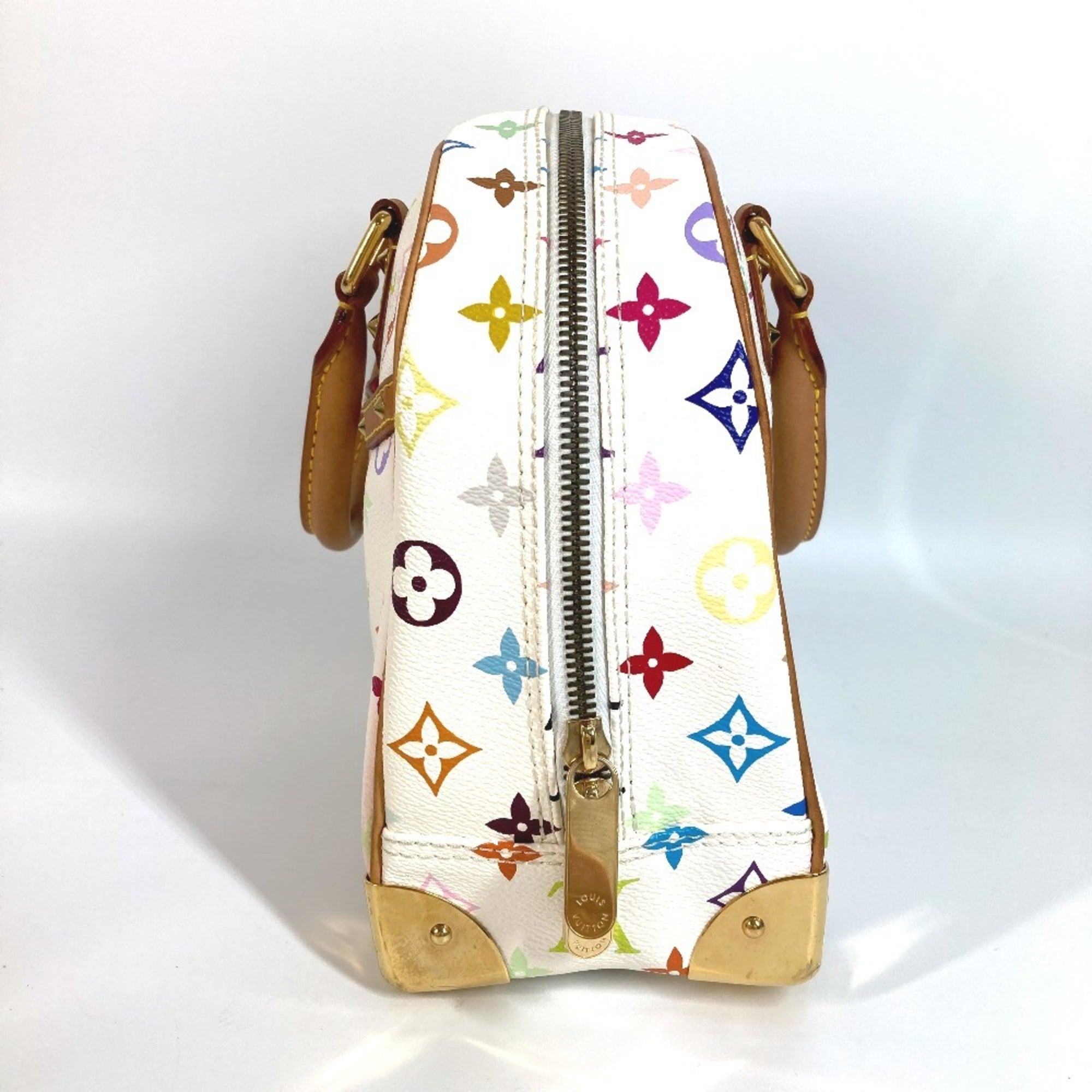 Louis Vuitton Multi-Color White Monogram Multicolore Canvas Boston Bag Handbag