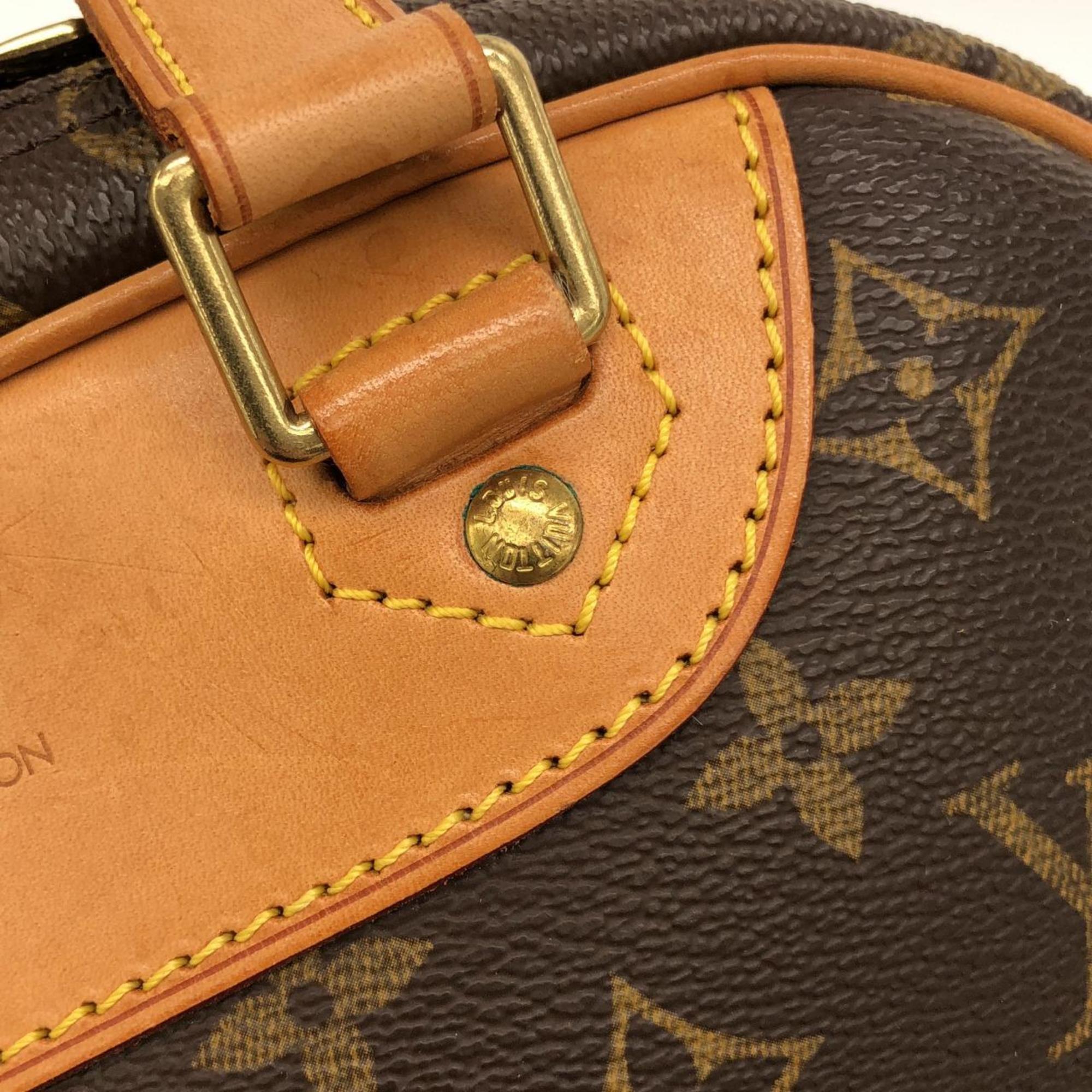 Louis Vuitton Marron Coated Canvas Handbag