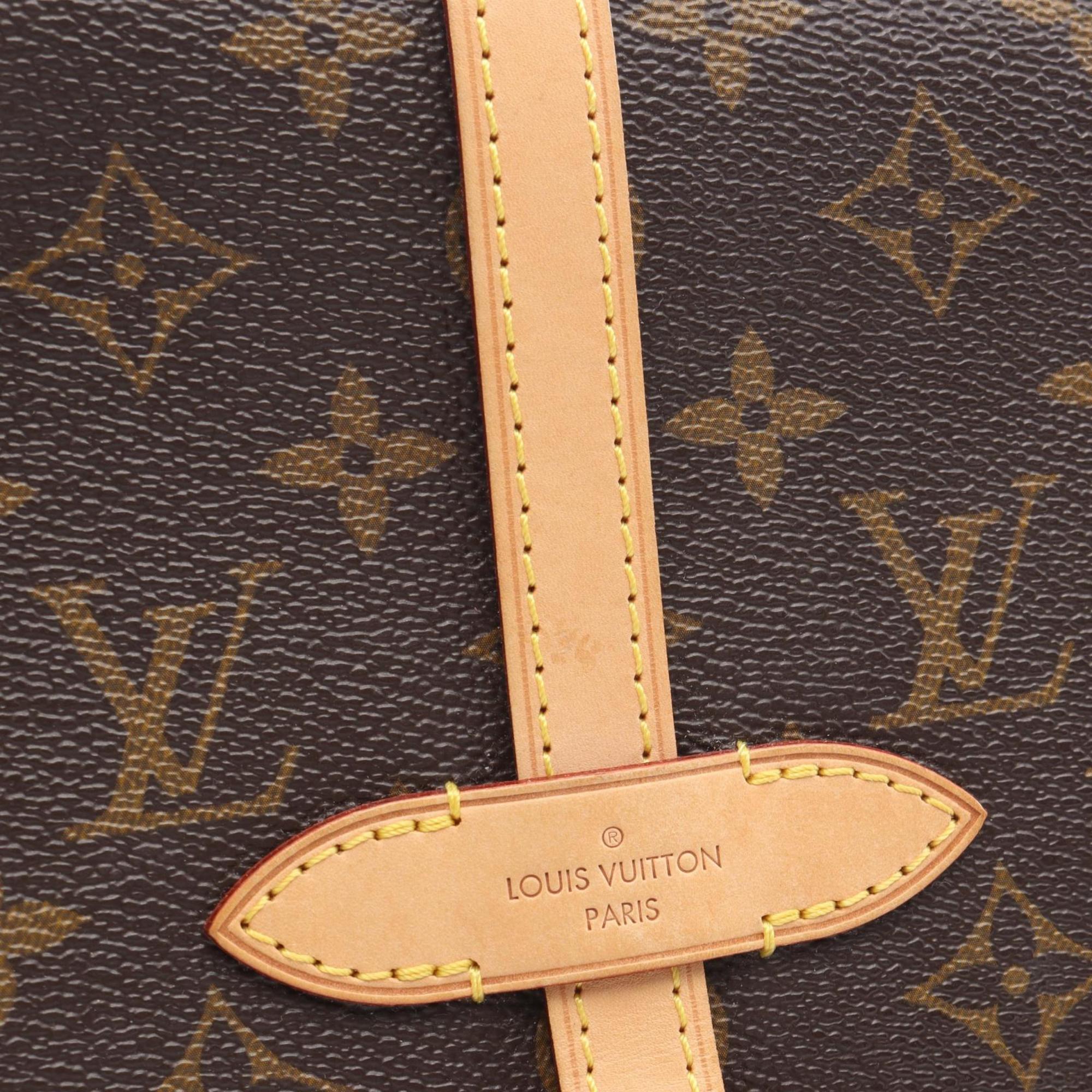 Louis Vuitton Brown Coated Canvas Pvc Monogram Leather Shoulder Bag