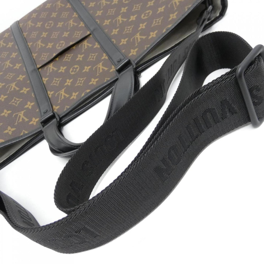 Louis Vuitton Monogram Macassar Black Brown Coated Canvas Tote Bag
