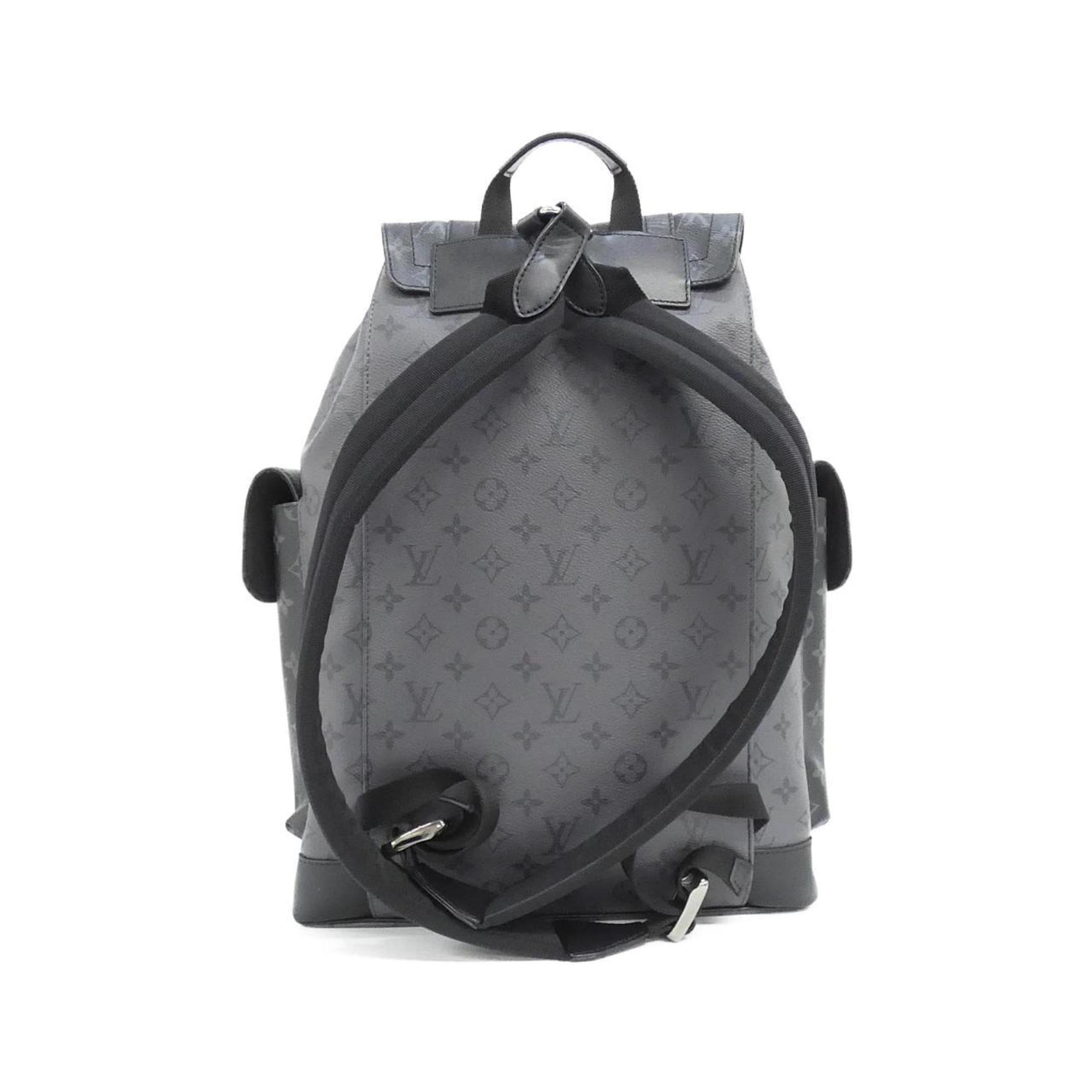 Louis Vuitton Black Coated Canvas Backpack