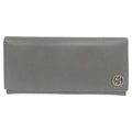 Gucci Gray Leather Long Wallet (Bi-Fold) (Pre-Owned)