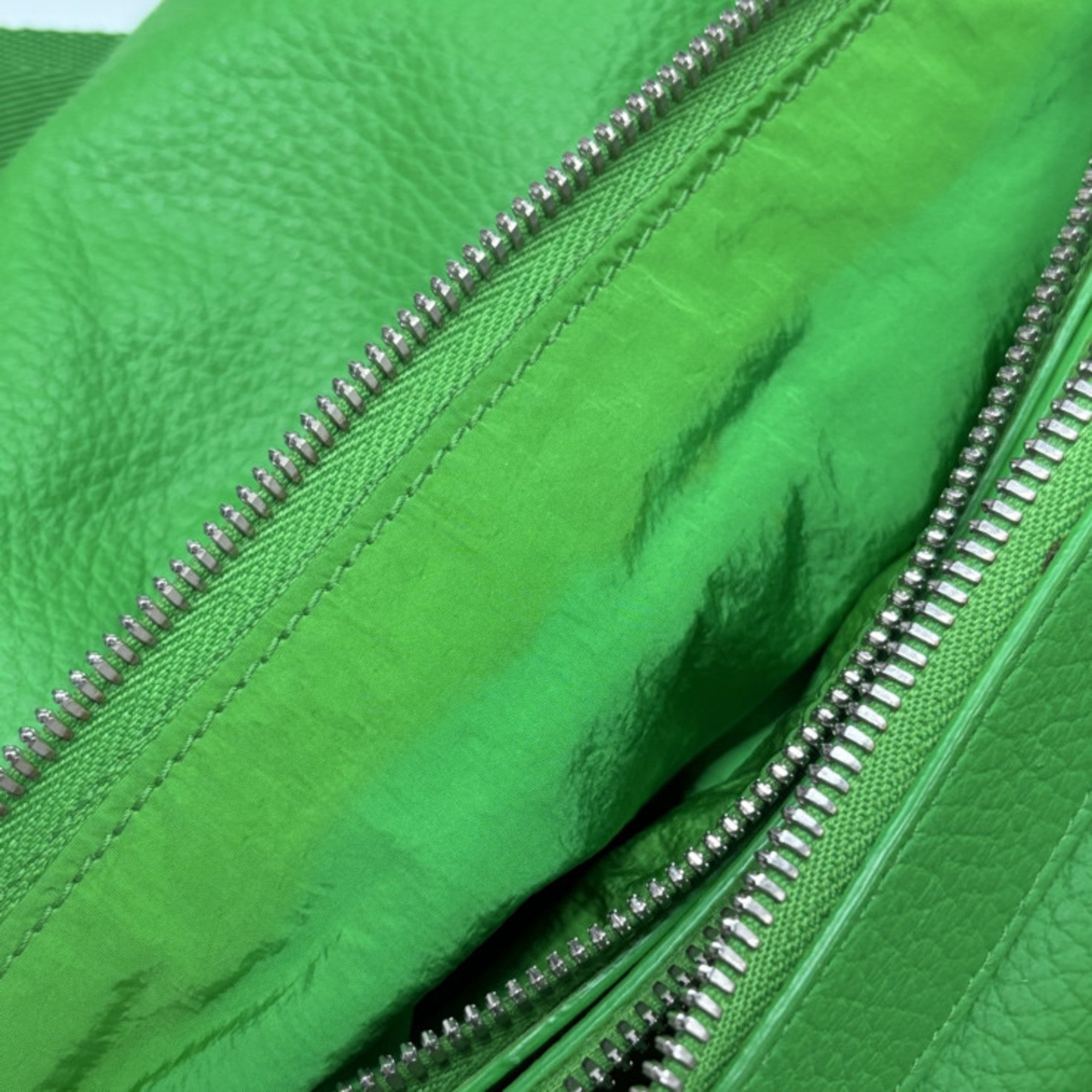 Bottega Veneta Green Leather Shoulder Bag