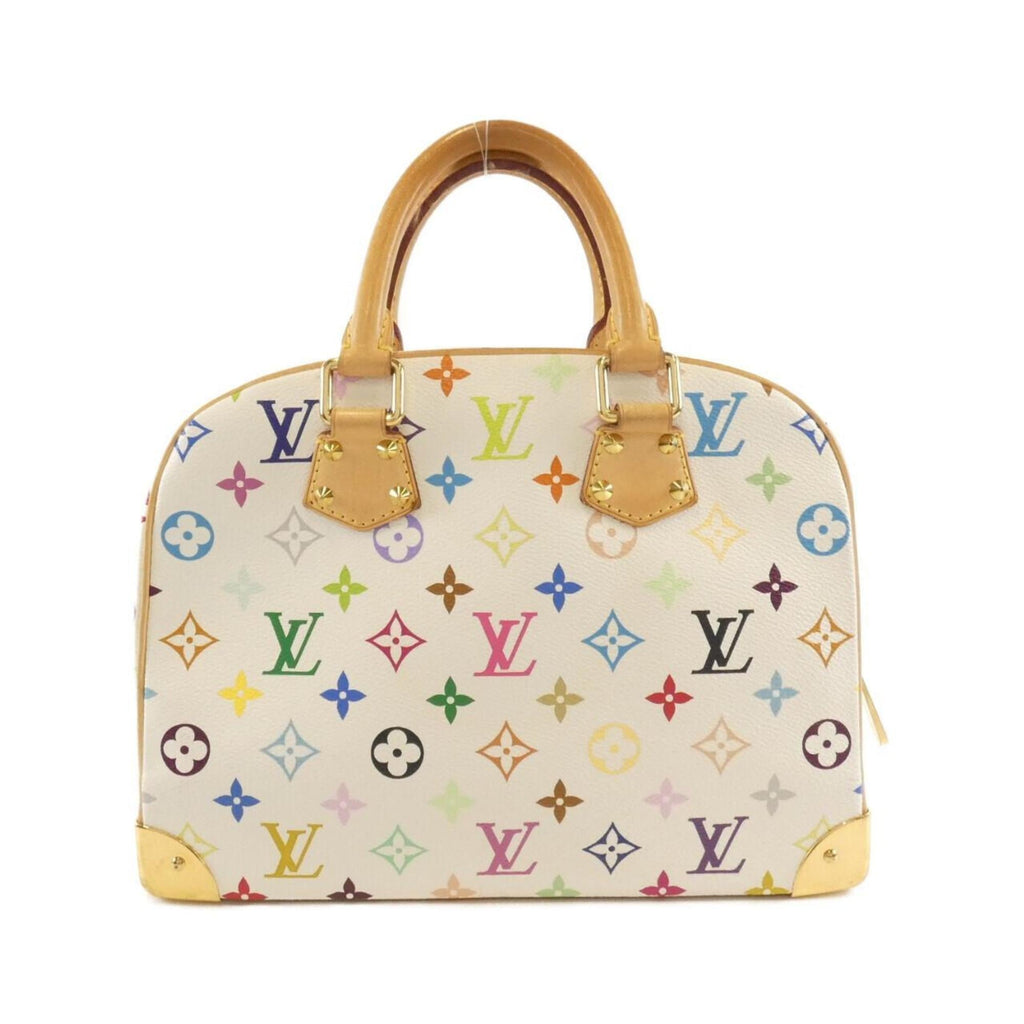 Louis Vuitton Beige White Coated Canvas Handbag