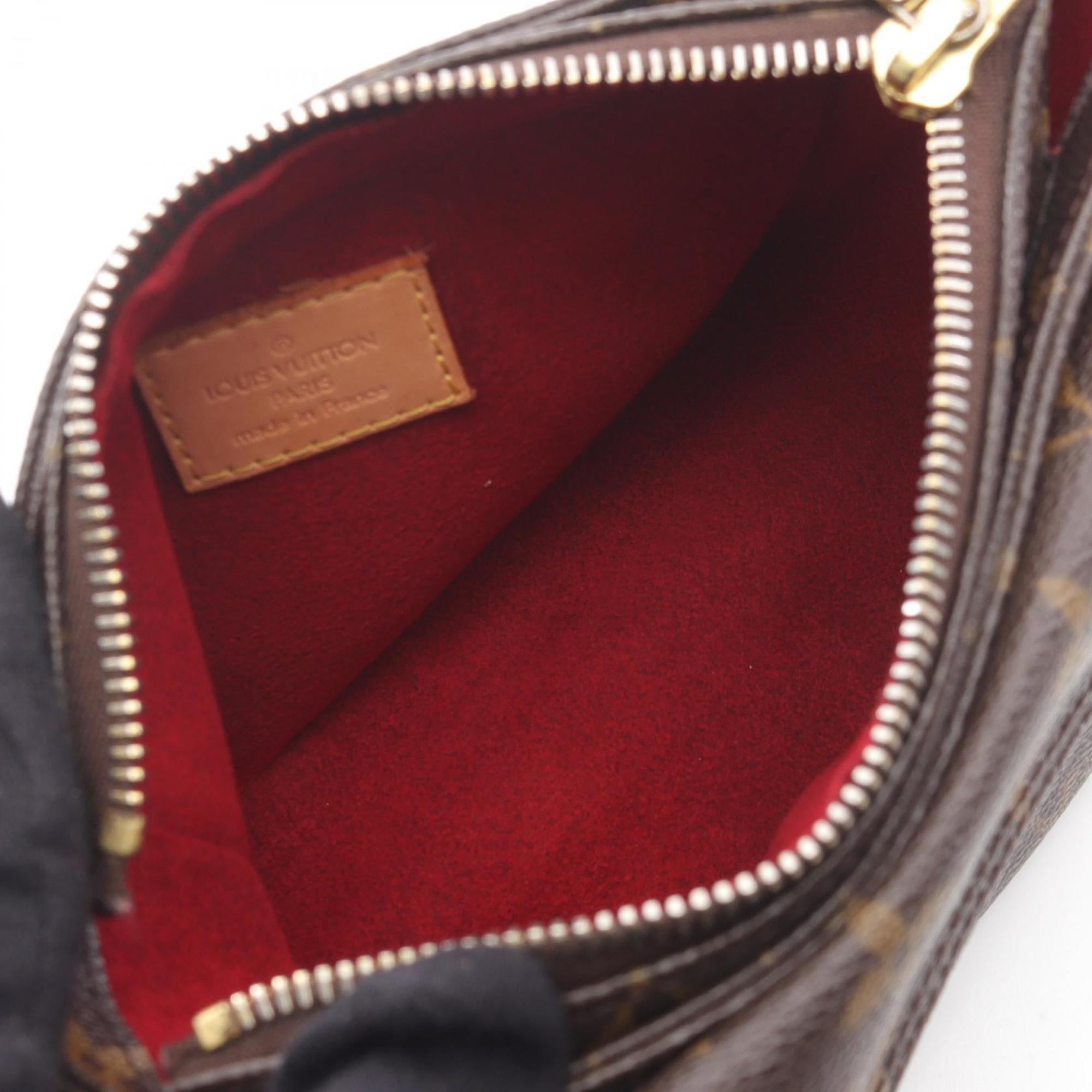 Louis Vuitton Brown Pvc Leather Shoulder Bag