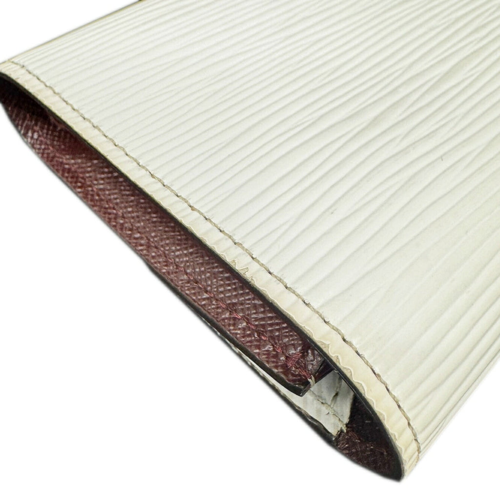 Louis Vuitton White Epi Leather Coin Purse/Coin Case