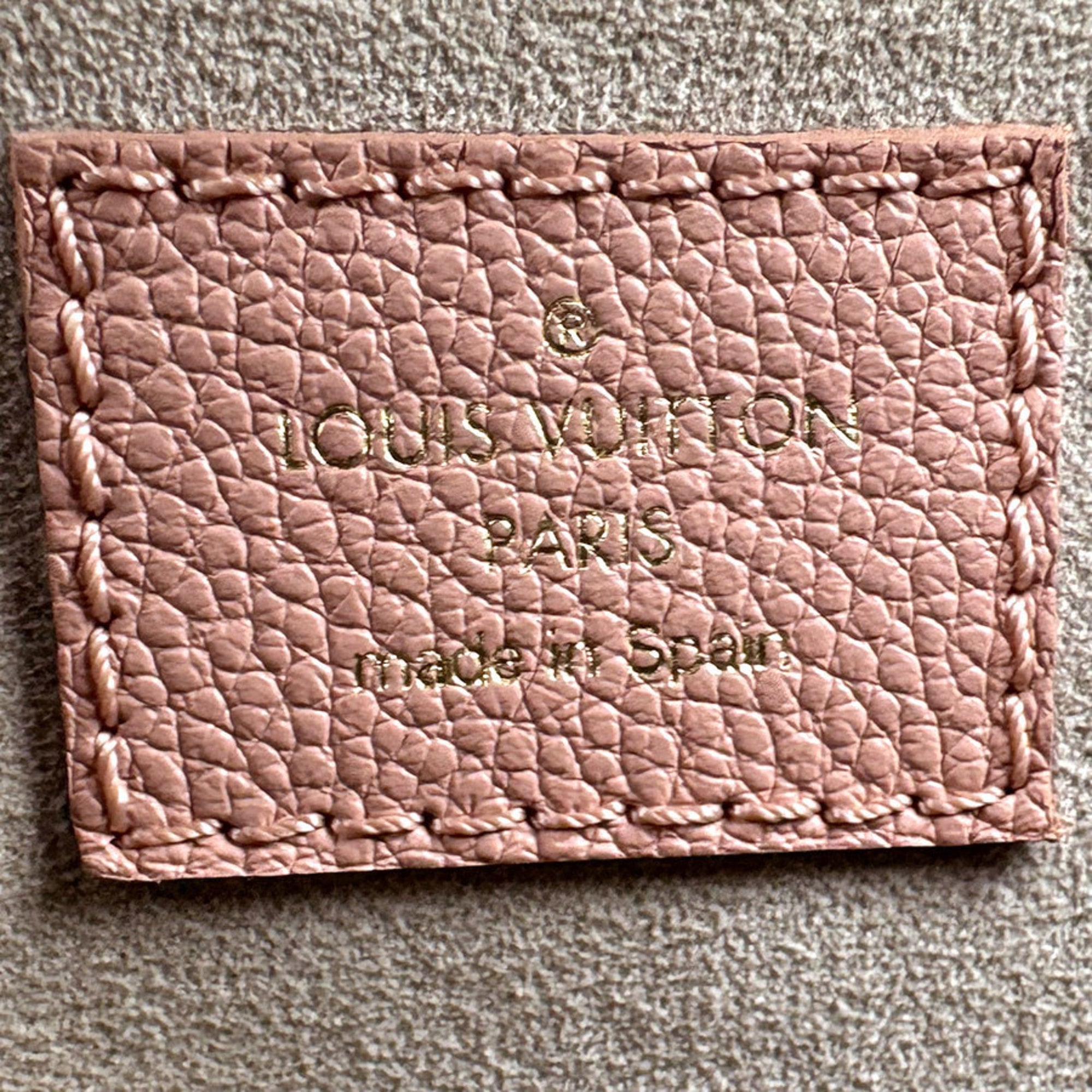 Louis Vuitton Cream Pink Monogram Empreinte Handbag Shoulder Bag