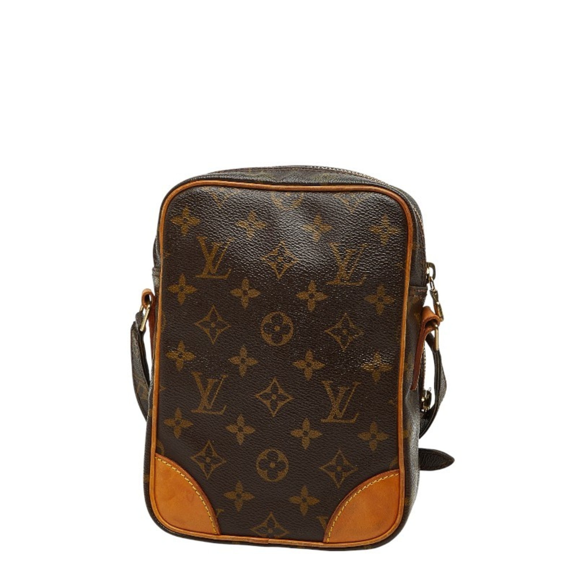 Louis Vuitton Brown Pvc Leather Shoulder Bag