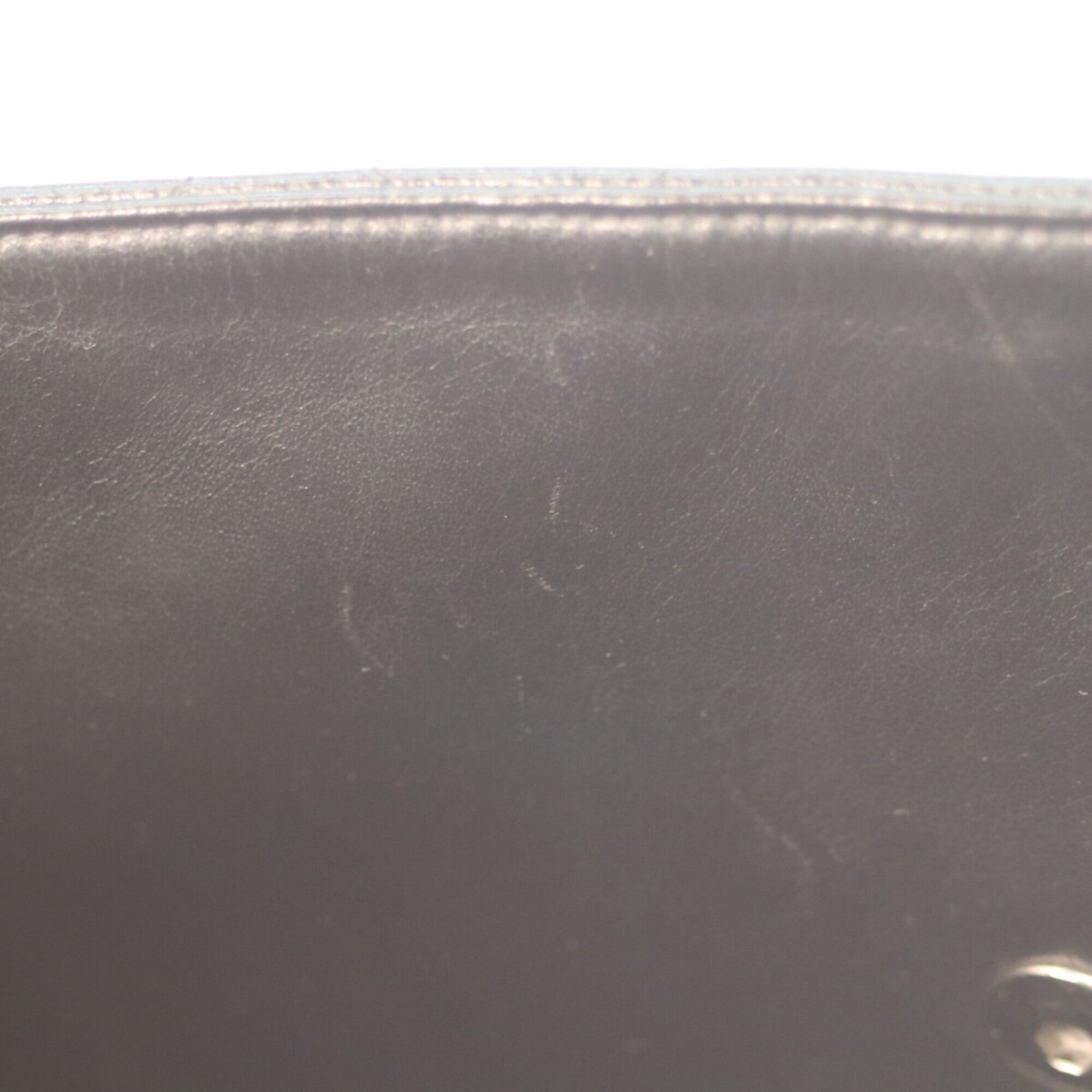 Chanel Black Grained Calfskin Shoulder Bag