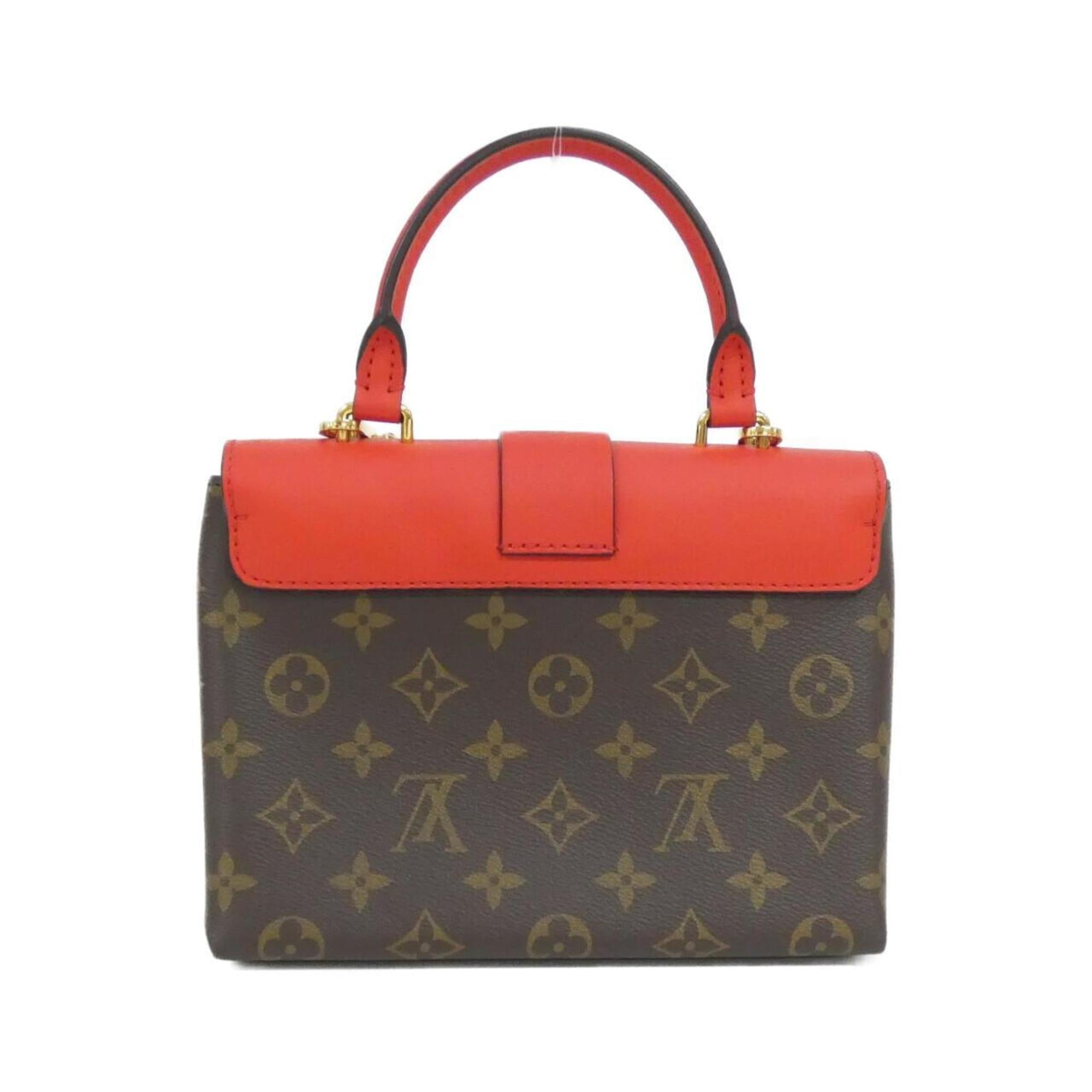 Louis Vuitton Brown Coquelicots Red Color Coated Canvas Leather Handbag