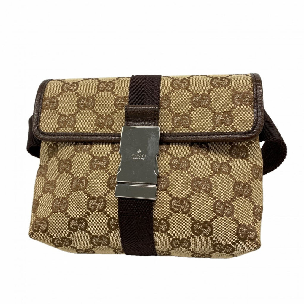 Gucci Brown Canvas Fanny Pack (Pre-Owned)
