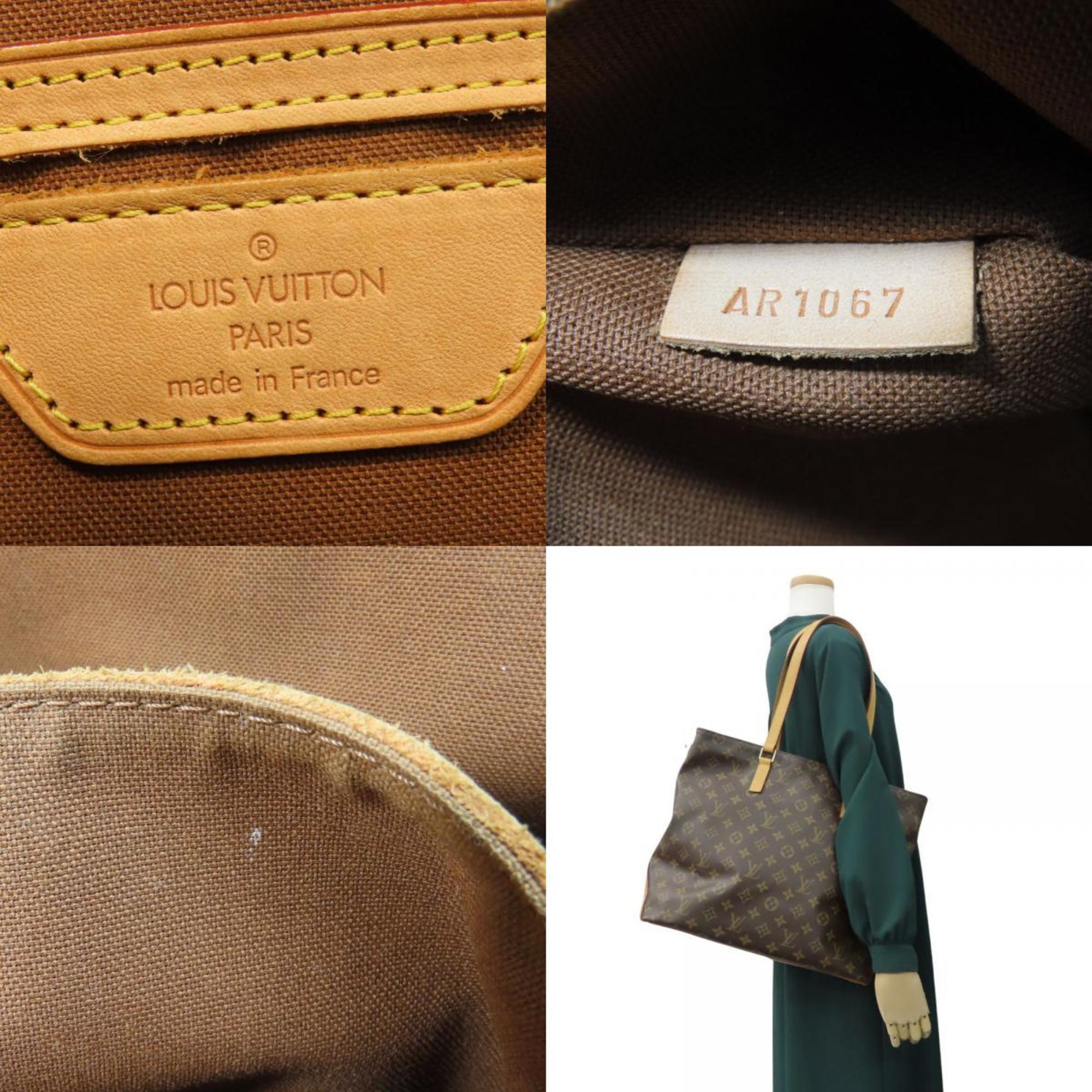 Louis Vuitton Brown Monogram Leather Tote Bag